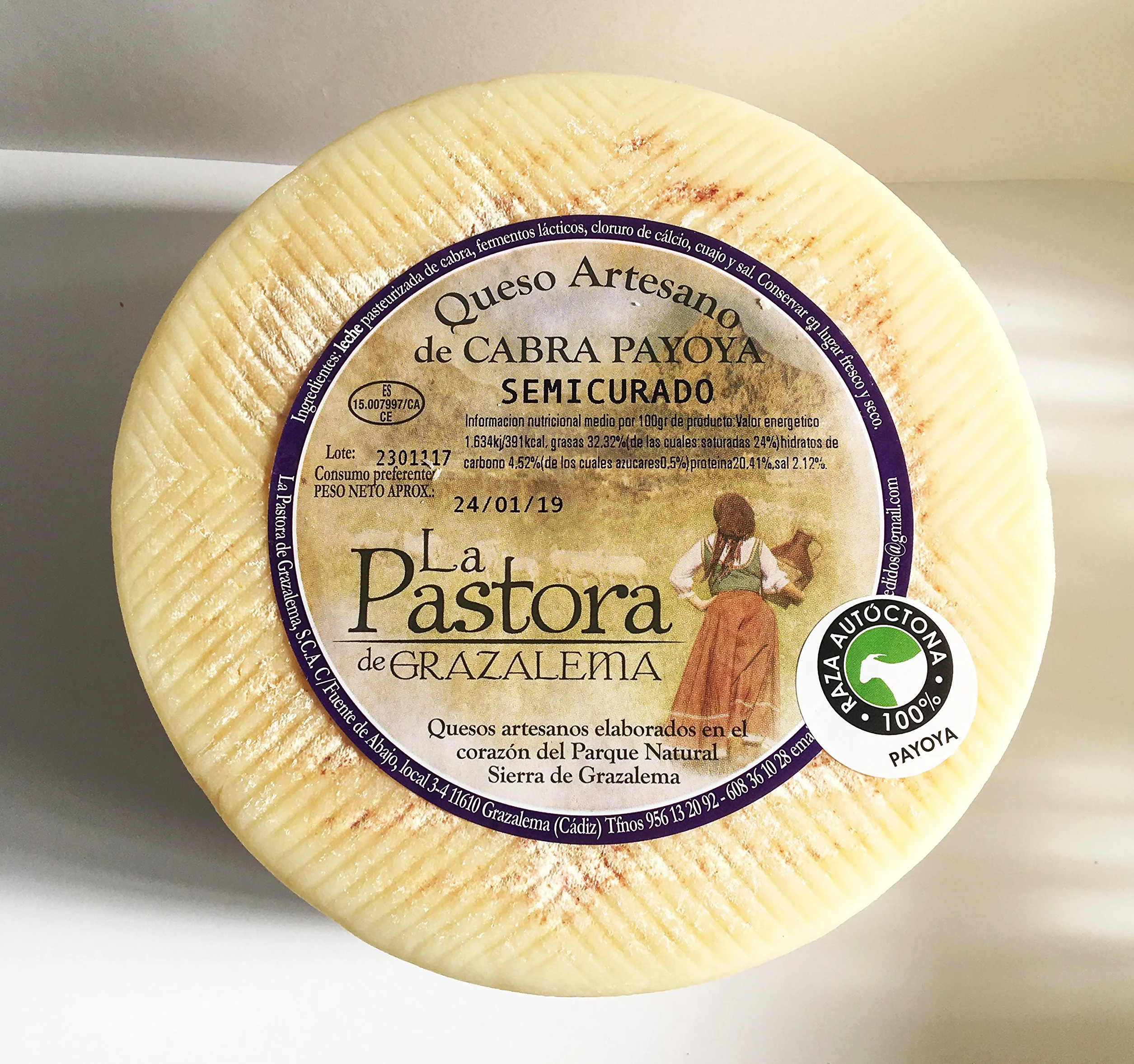 Queso Artesano Semicurado de Cabra Payoya La Maroma Gourmet 1 ud.