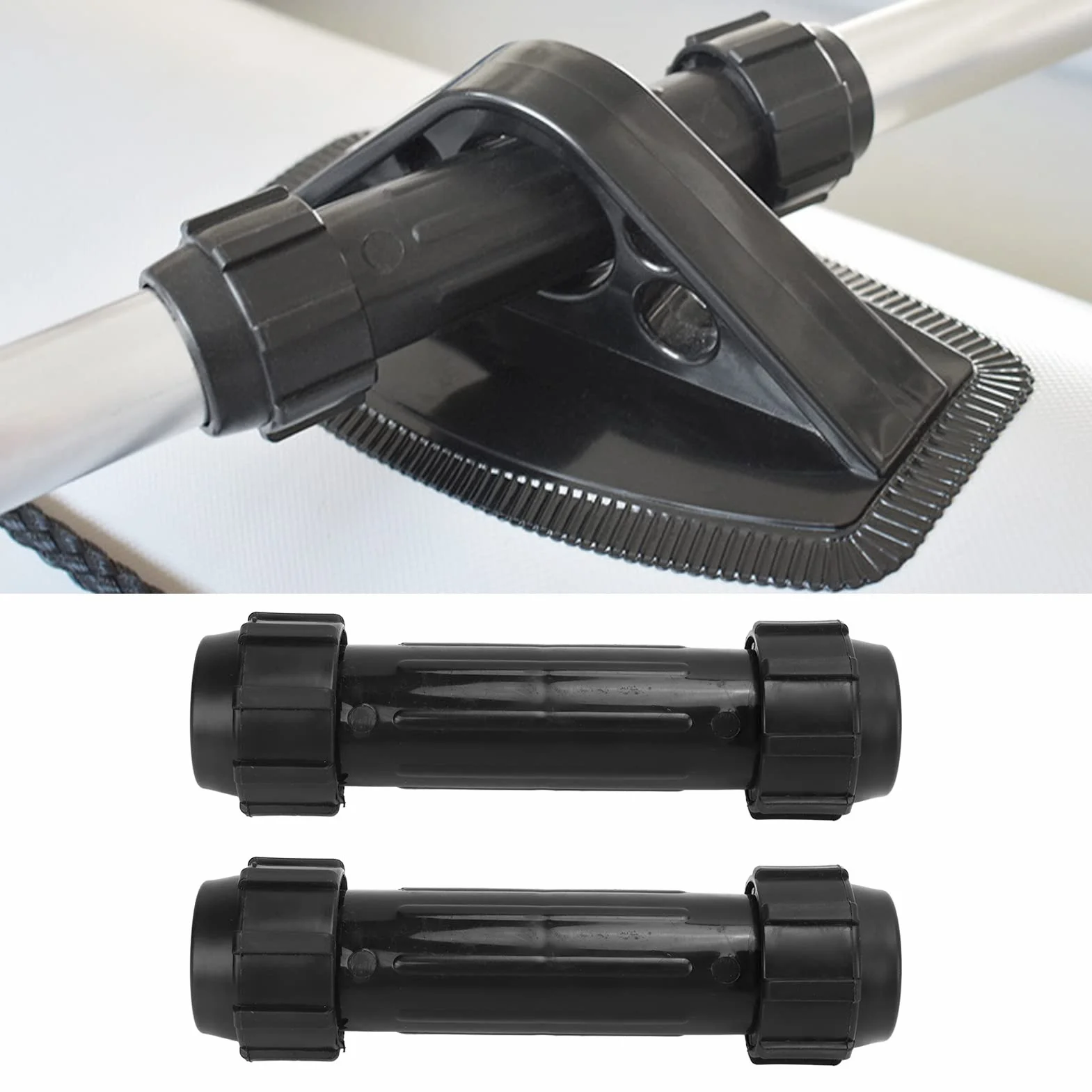 Akozon Conector de Paleta para Kayak, 2 Uds., Conectores de Eje de Remos de Plástico para Bote Inflable