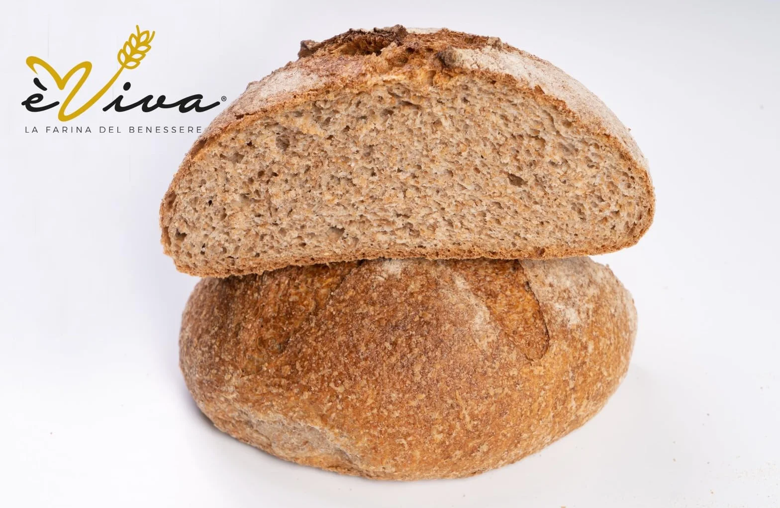 Agricola Piano - Autentica | Harina de Trigo Integral kg 1-100% Italiana – Ideal para Pan, Galletas y Masa Quebrada - Integral Verdadera – Profesional - Sin Aditivos - èViva