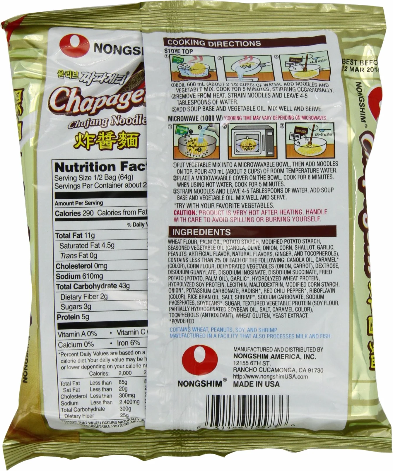 Nong Shim Chapagetti 20 Packets
