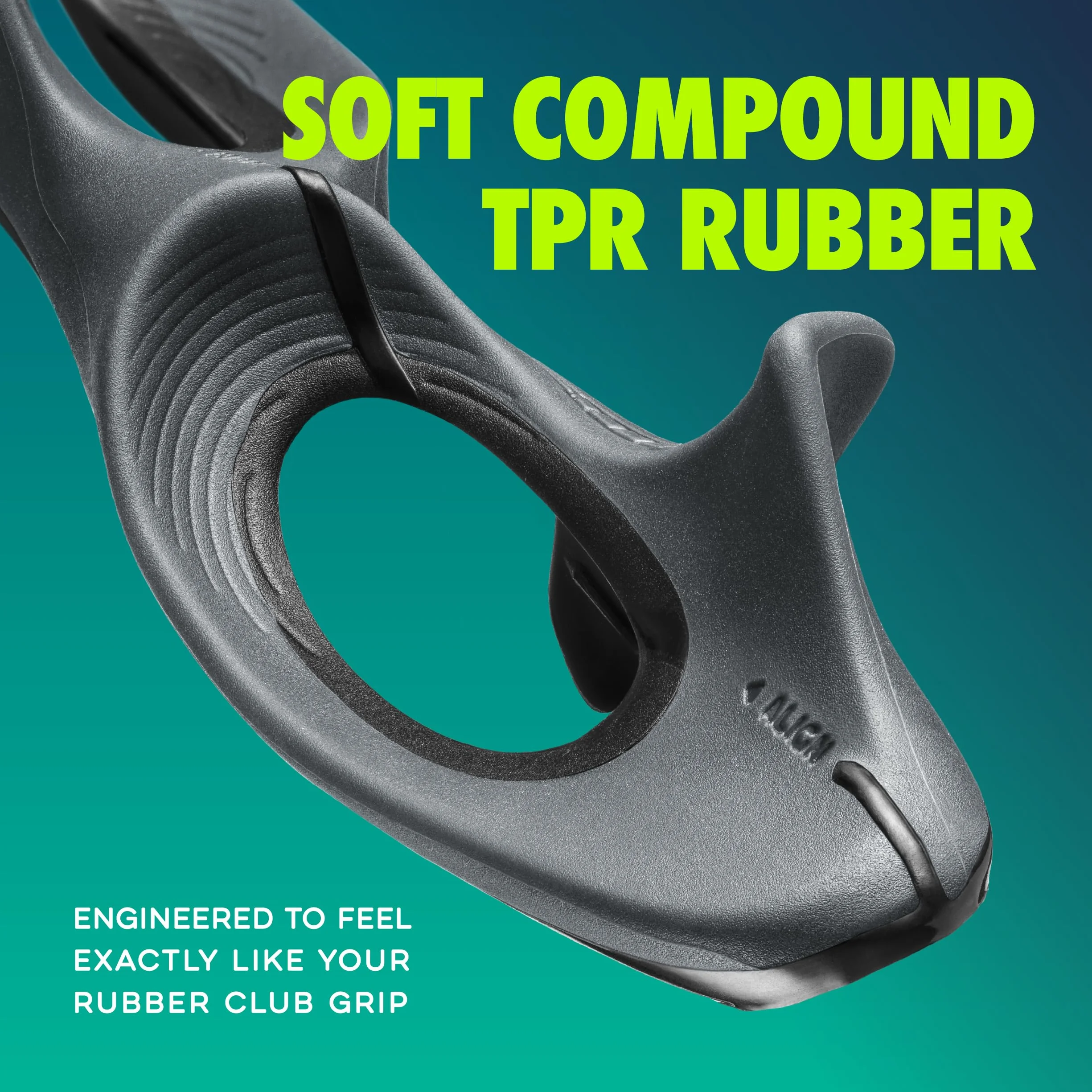 GOLF-GRIP Golf Grip Trainer for Left & Right-Handed Golfers – Snap-On Rubber Training Aid for Proper Hand Position & Swing Technique