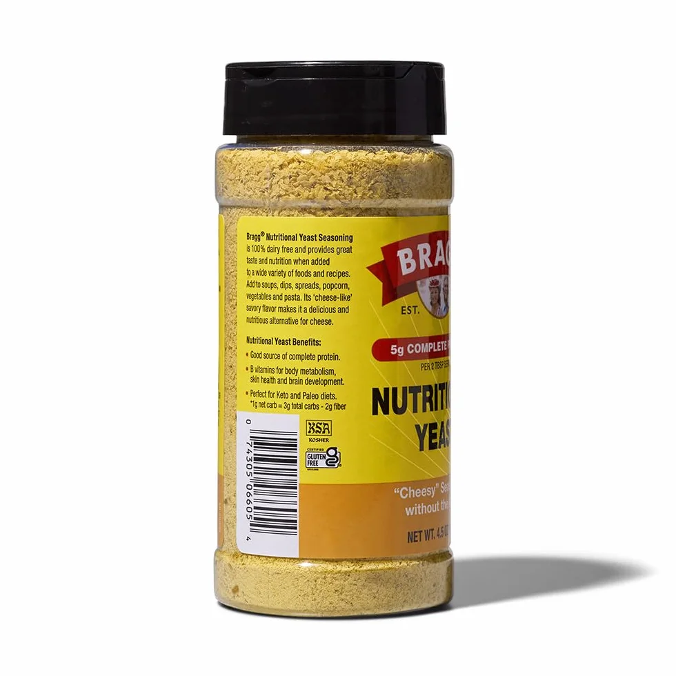 Bragg condimento alimenticio levadura, 4,5 oz