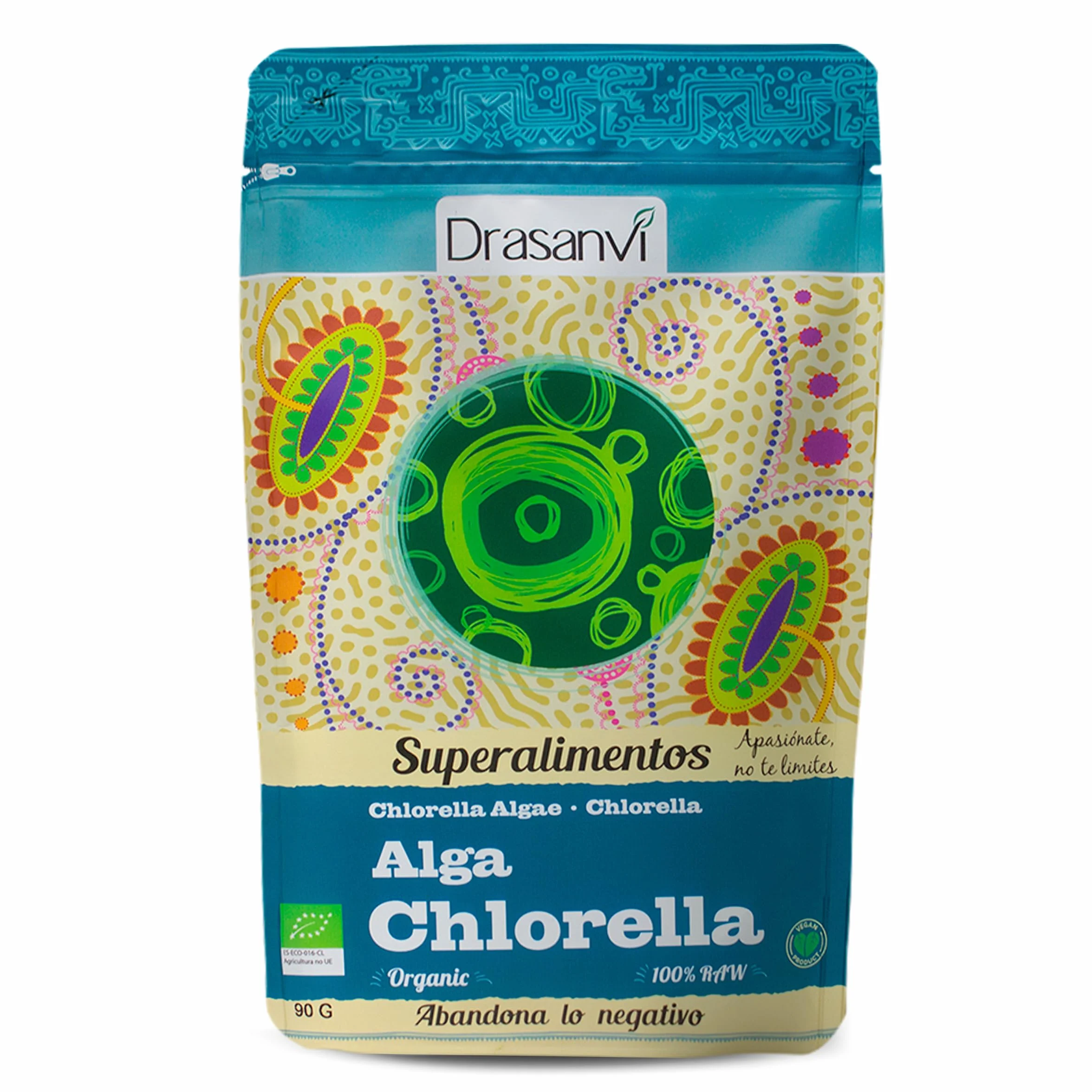 ALGA CHLORELLA BIO 90 G DOYPACK SUPERALIMENTOS DRASANVI