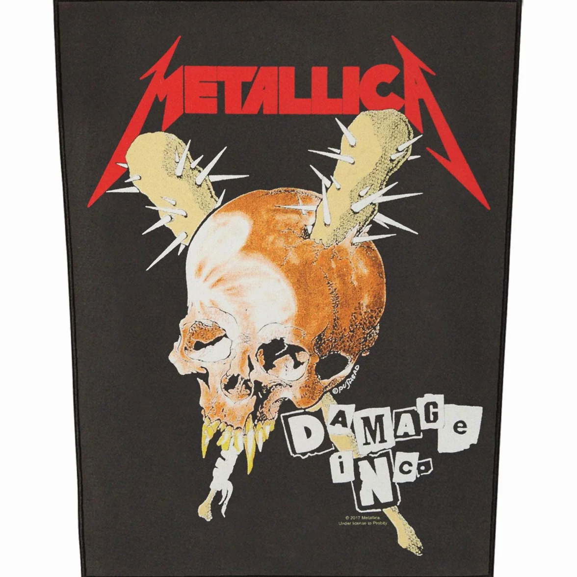 Rock Off Metallica Damage Inc Toppa Merchandising Ufficiale