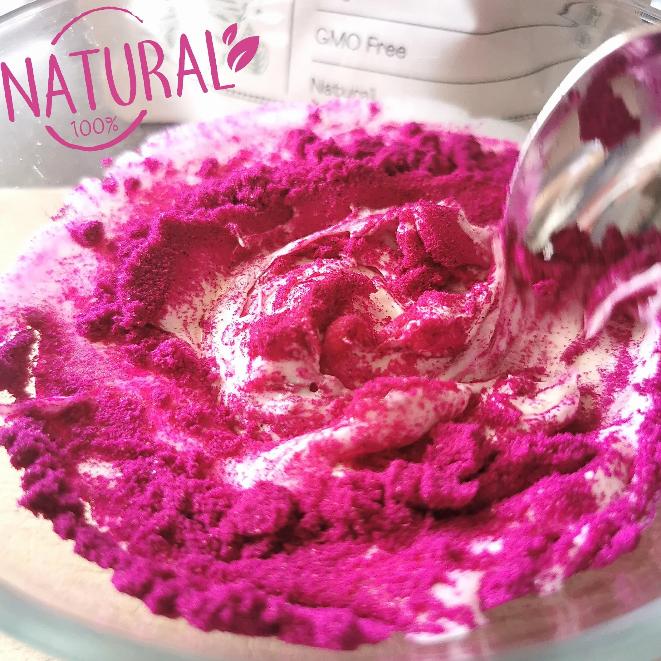 Pitaya en Polvo de Fruta de Dragon XL 300g Liofilizado Pitahaya Freeze Dried Red Dragon Fruit Powder