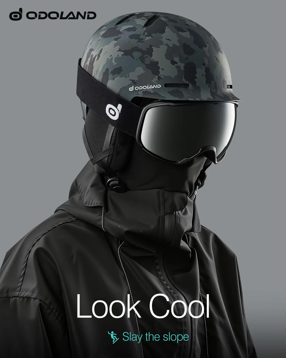 Odoland Casco de Esquí y Snowboard para Hombres Mujeres con Ventilación y Orejeras Desmontable