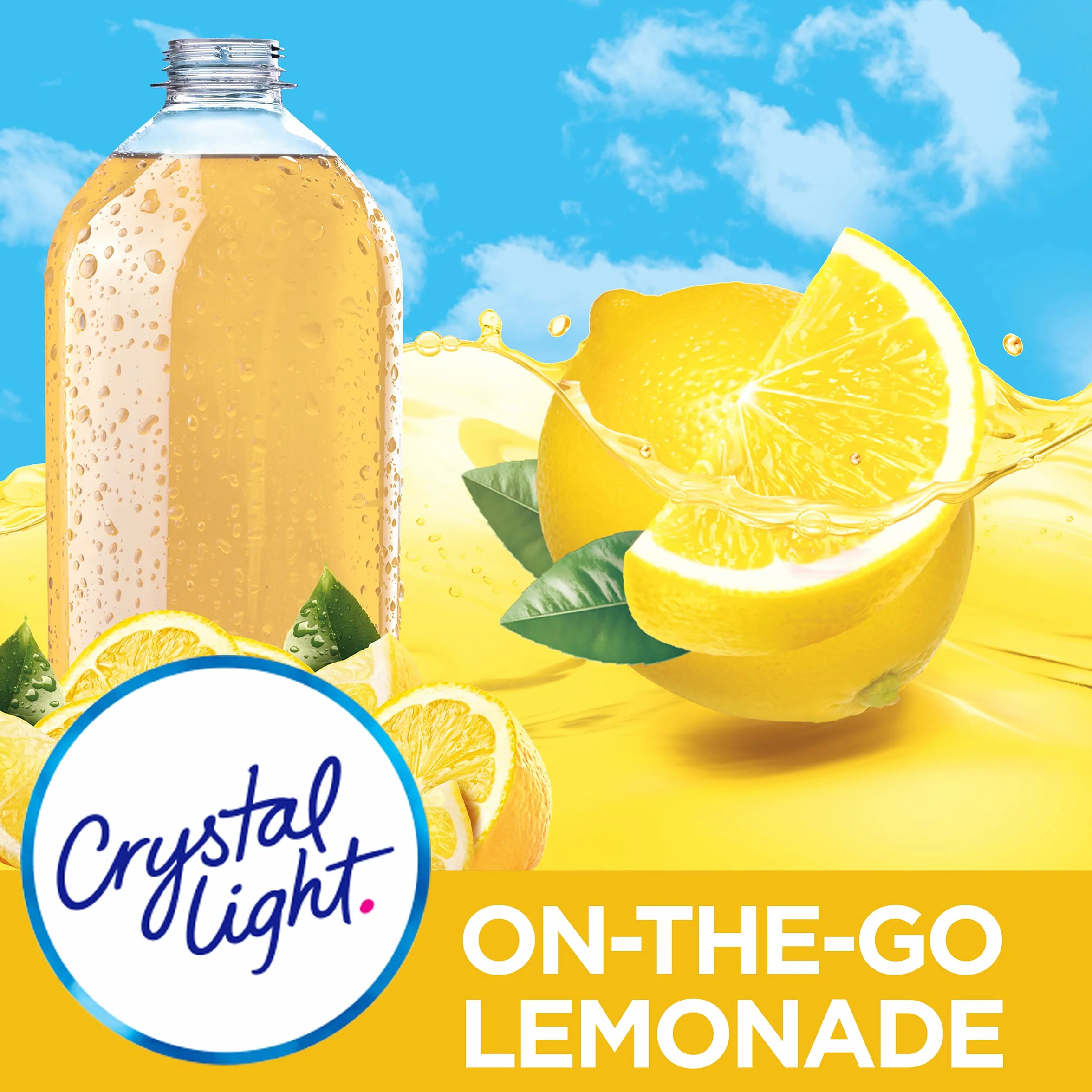 Crystal Light Lemonade, 10 On-the-Go Packets Pack of 4