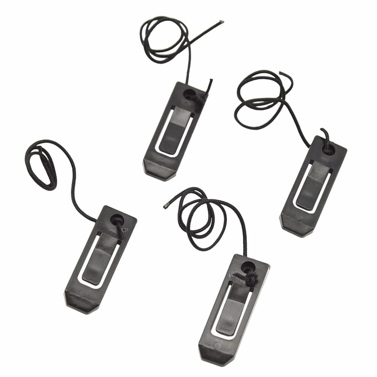 Clips de aletas de nailon para tabla de surf, liberación rápida, antipérdida, ajustables, paquete de 4