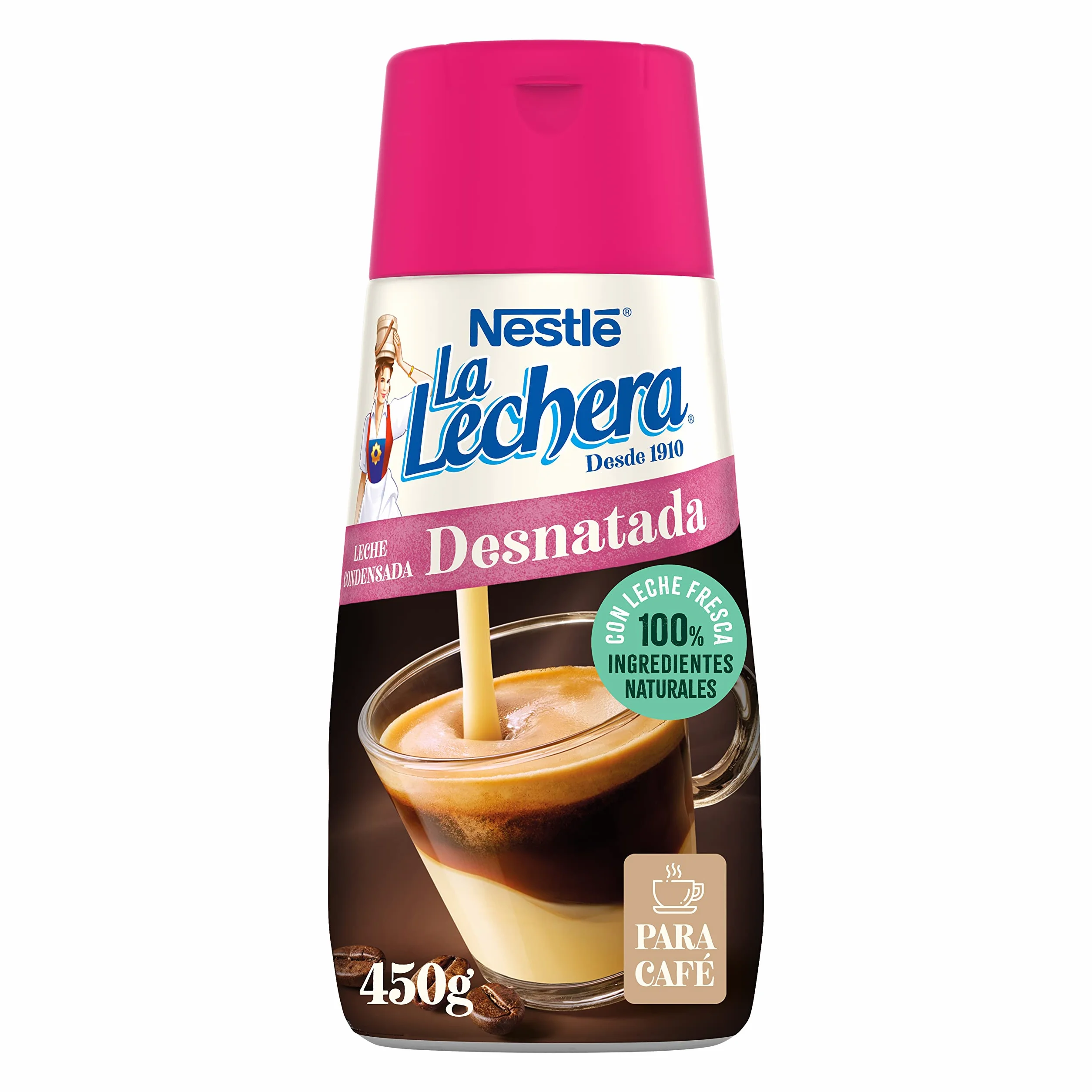 Nestlé La Lechera Leche condensada desnatada Botella 450 g 12 sztuk