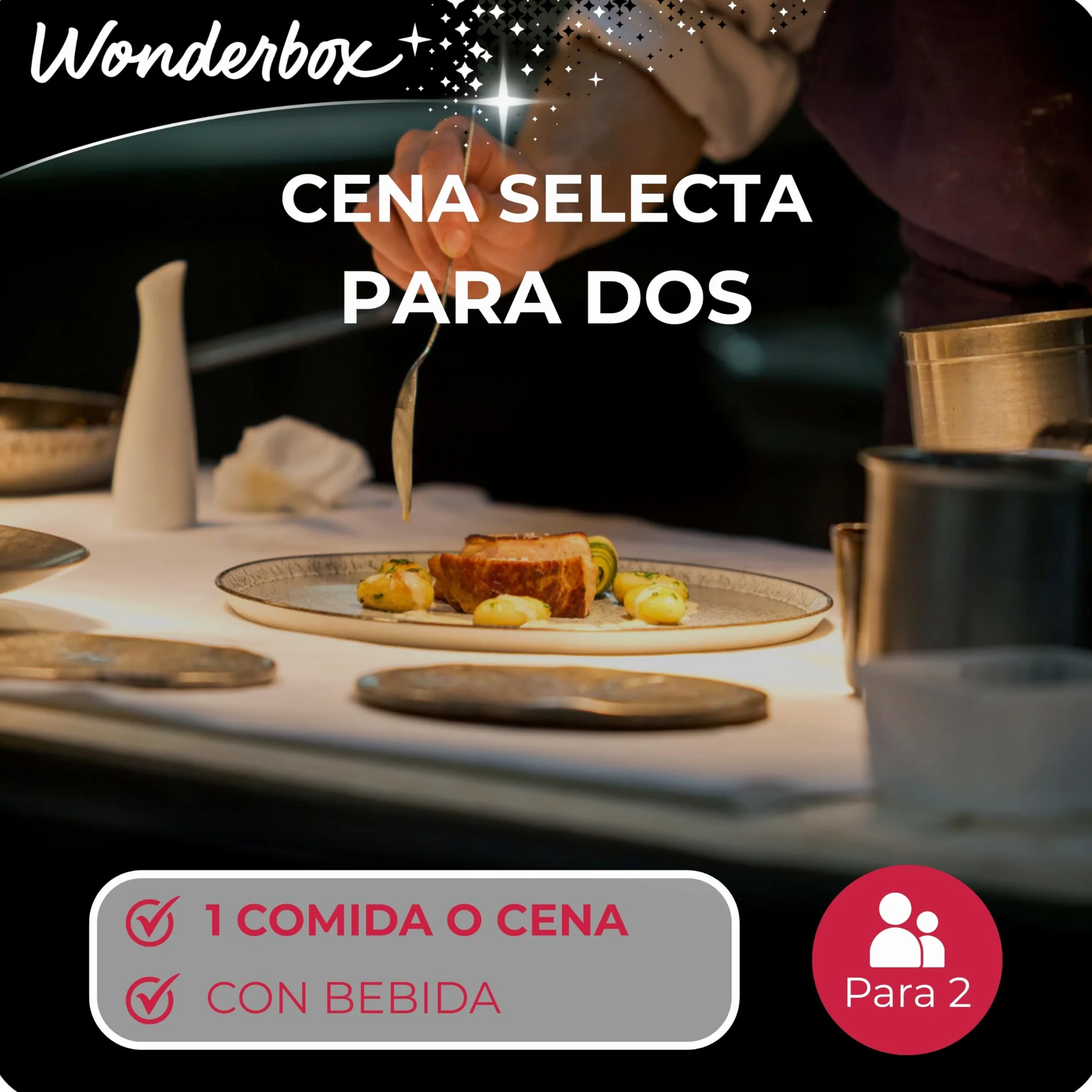 Wonderbox Caja Regalo Gourmet para Dos Experiencias para Regalar 2 Personas