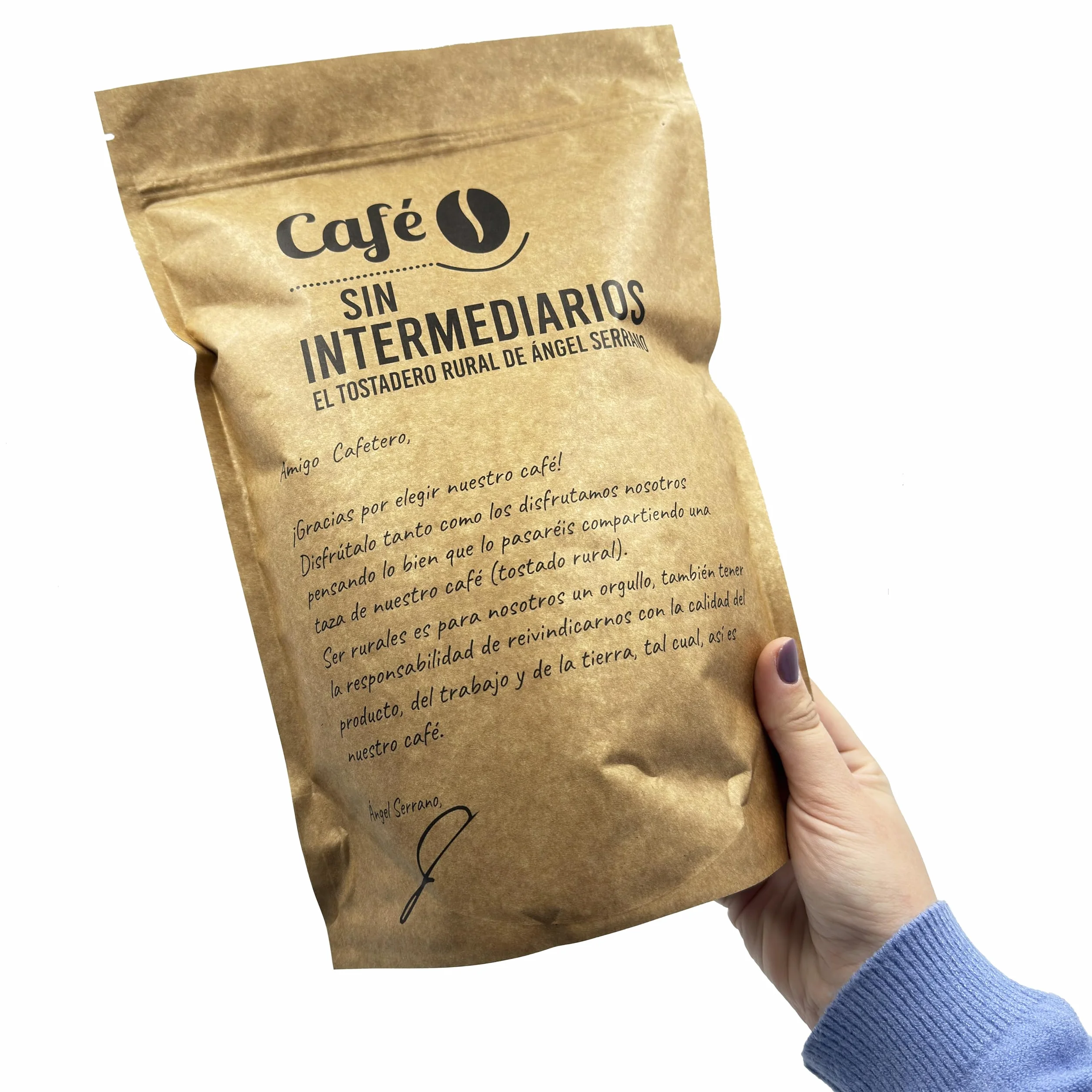 Abrazos Café Brasil En Grano sin moler Tostado Semanal Intensidad media