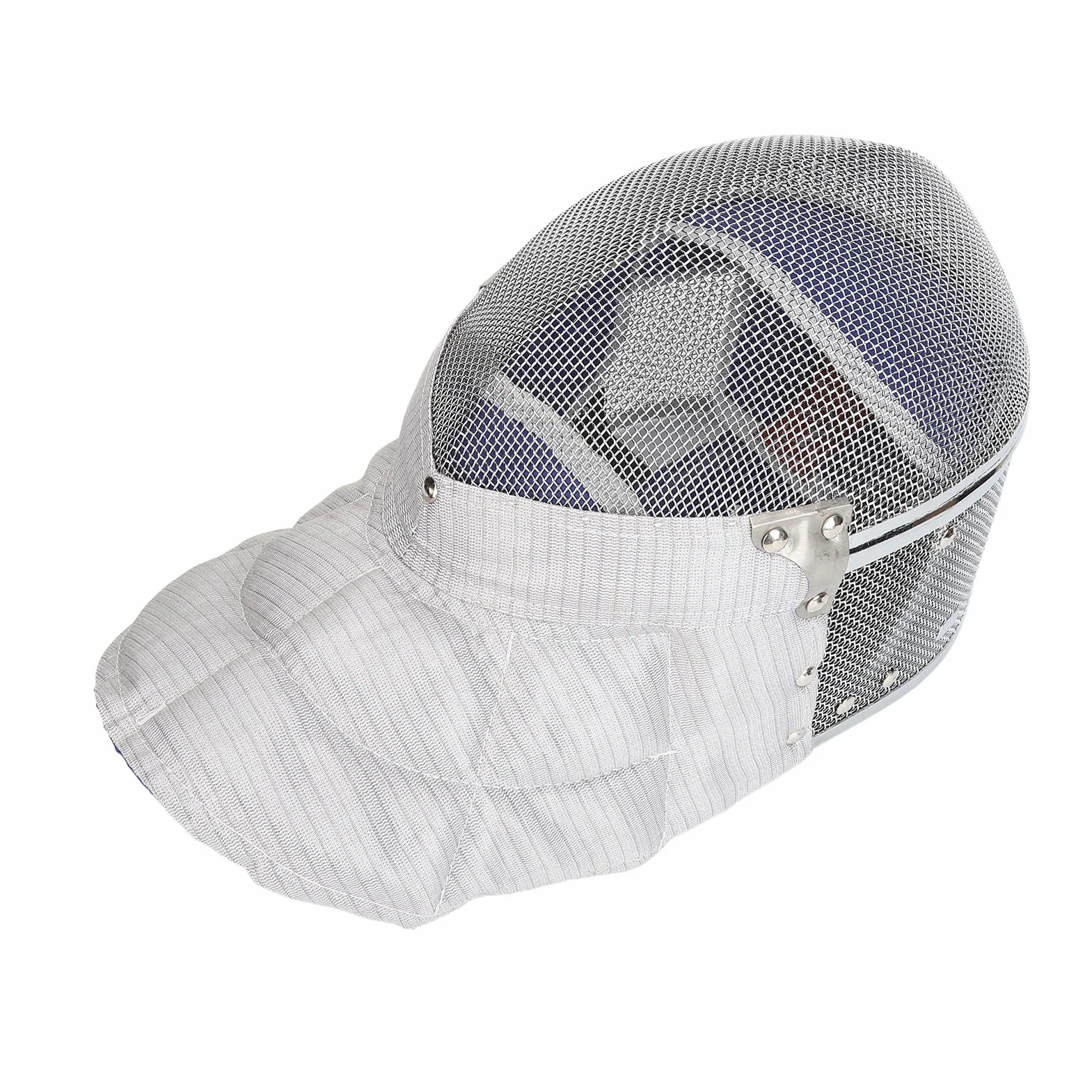 Dilwe Casco de Espada de Esgrima, Malla de Acero de Alta Resistencia, Cuero, Forro Desmontable, Certificado CE