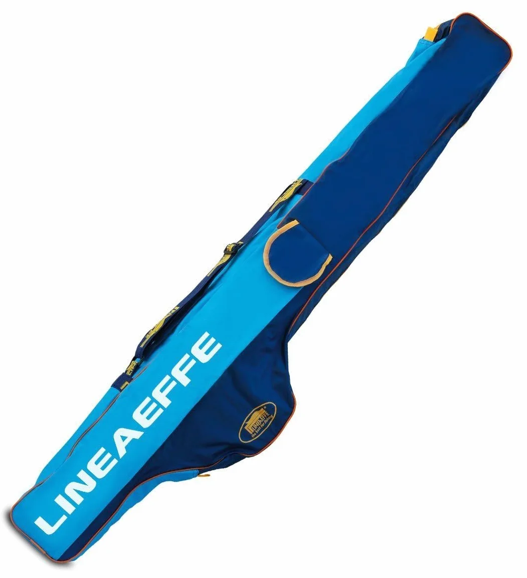 Lineaeffe Funda Caña Pesca 150 cm Azul Mochila Surfcasting