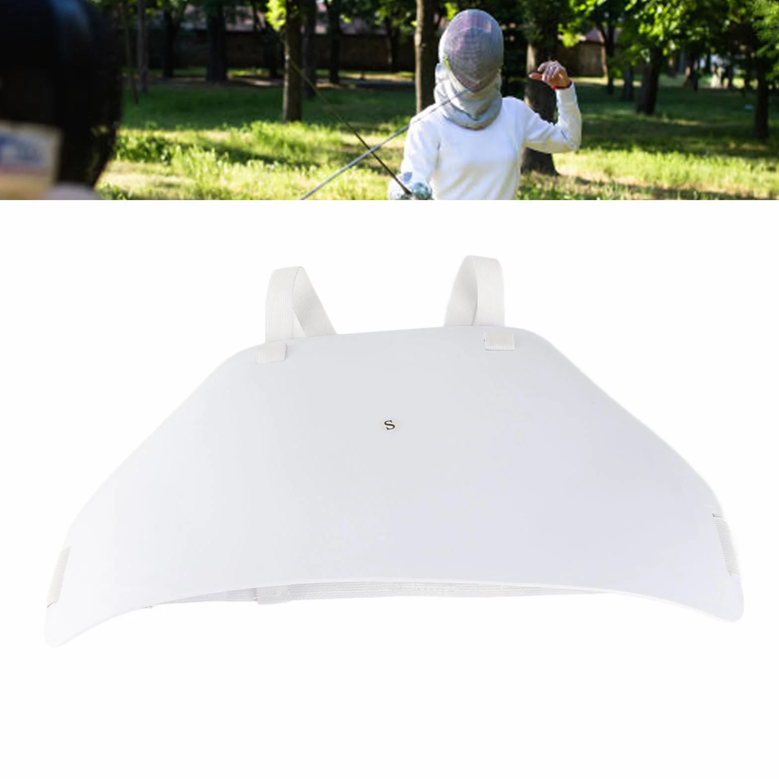 Tbest Protector de Pecho de Esgrima, Correa Ajustable, Plastrón, para Fútbol, Béisbol, Rugby