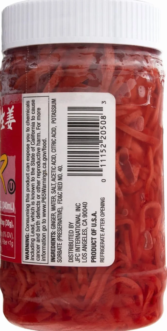 Wel Pac Jengibre en vinagre (Kizami Beni Shouga / Shoga) 340g