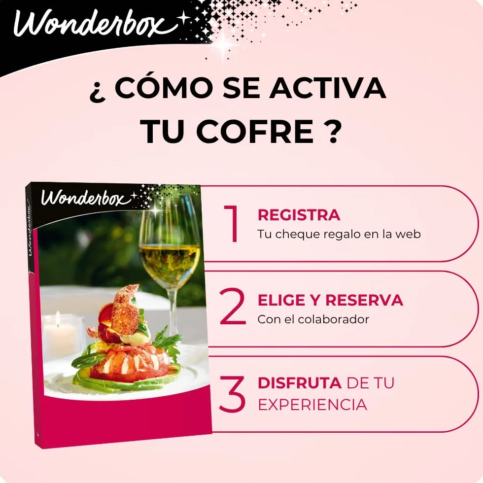 WONDERBOX Regalo Cena para Dos 1100 Restaurantes Seleccionados
