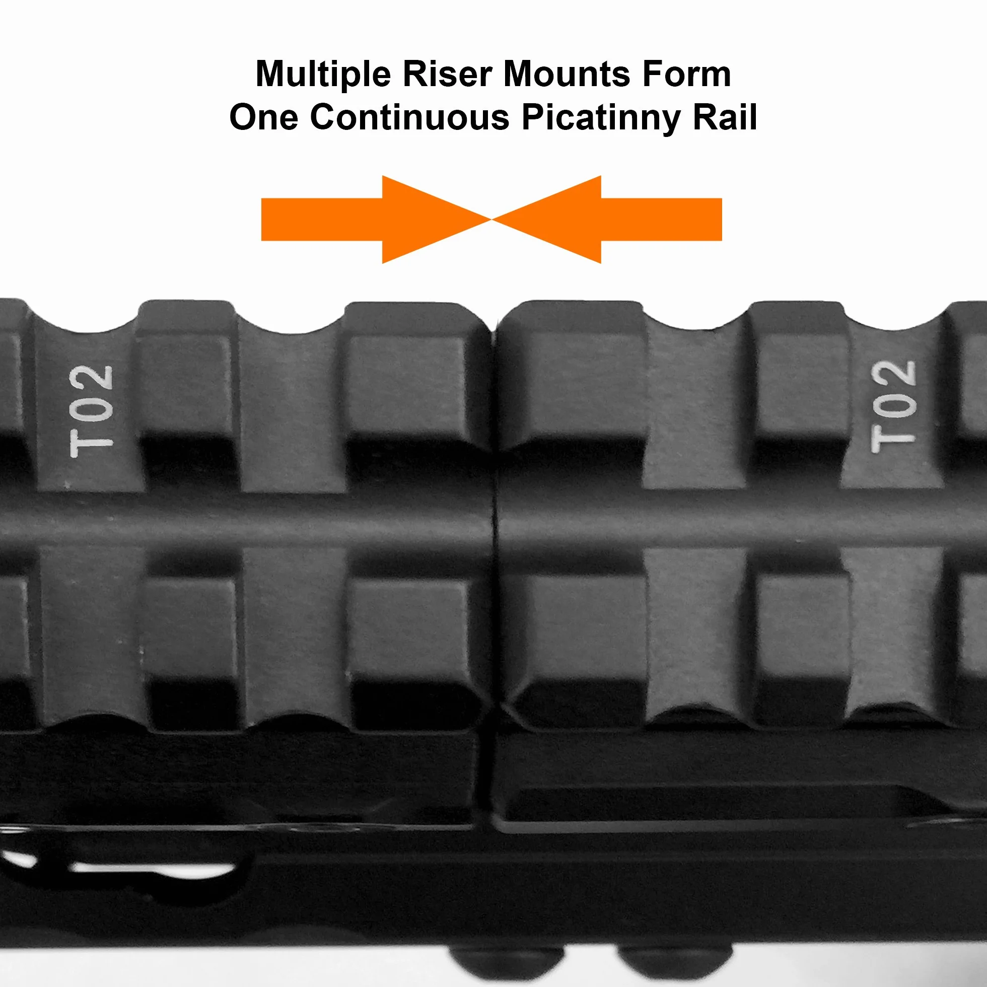 UTG Adultos Super Slim Picatinny Riser Mount 1 High, 3 entradas, Negro