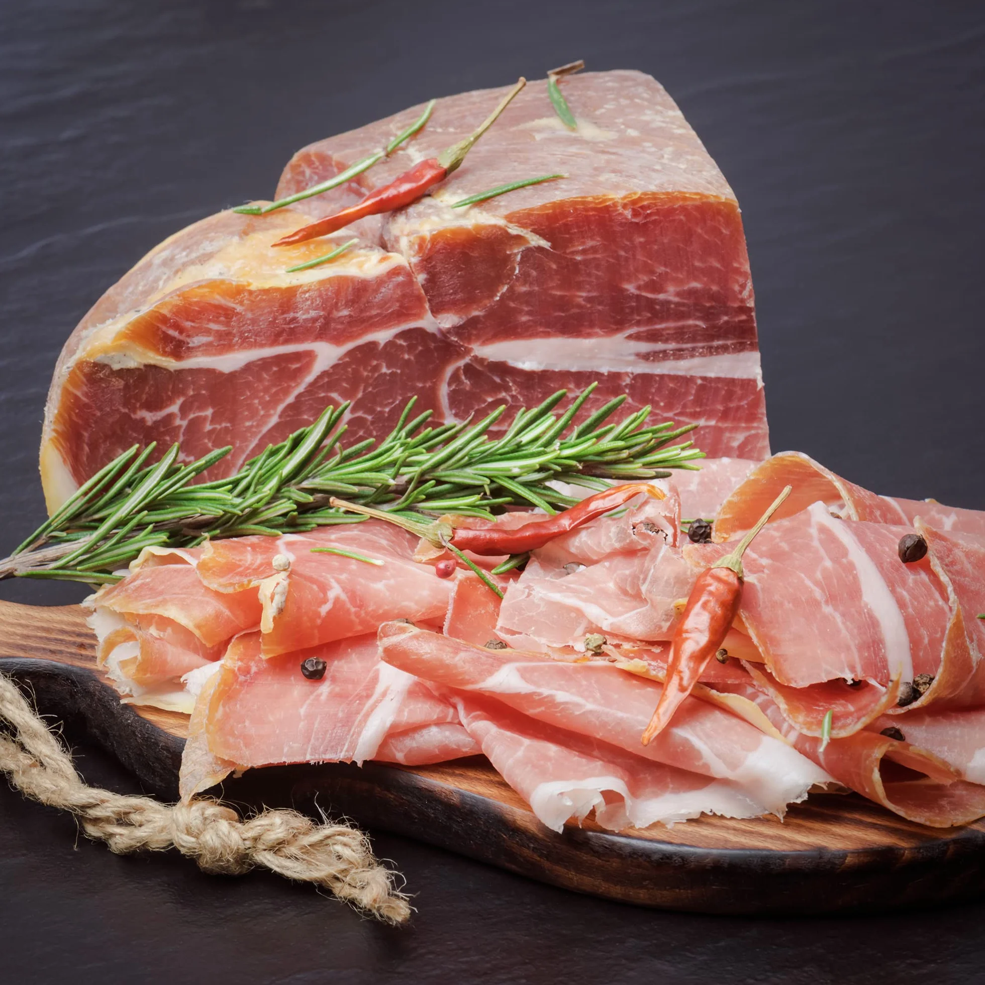 Jamón Serrano Curado Deshuesado + Jamonero + Cuchillo Version Mini de 1 Kg