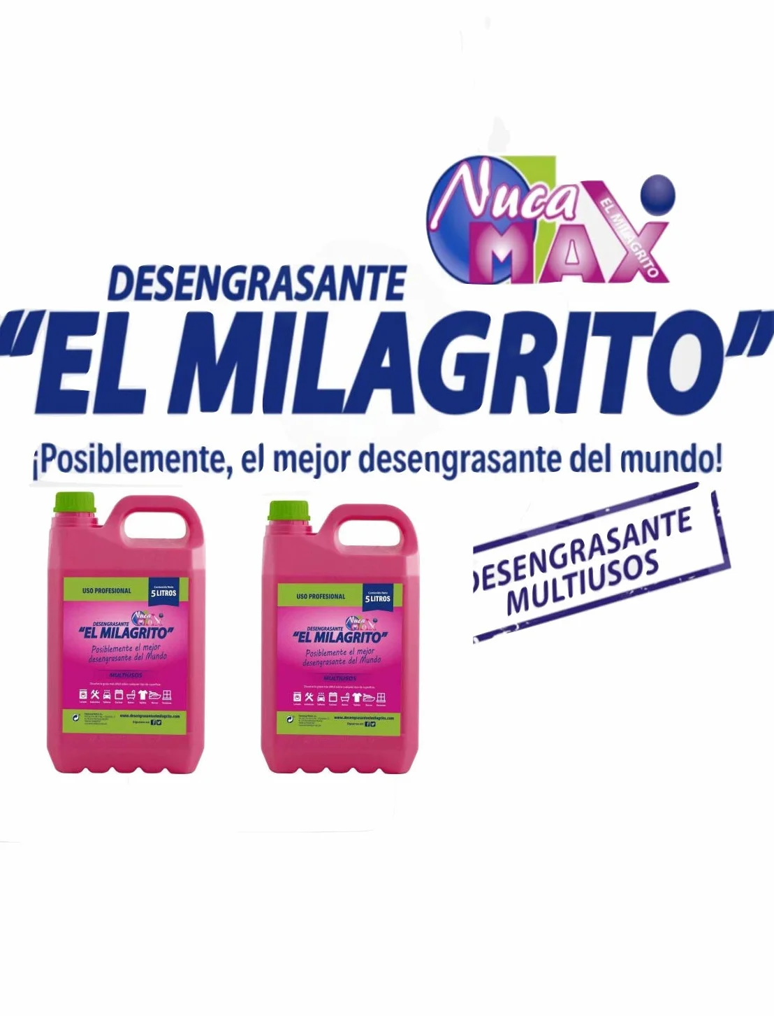EL MILAGRITO Pack 2 DE 5 litros