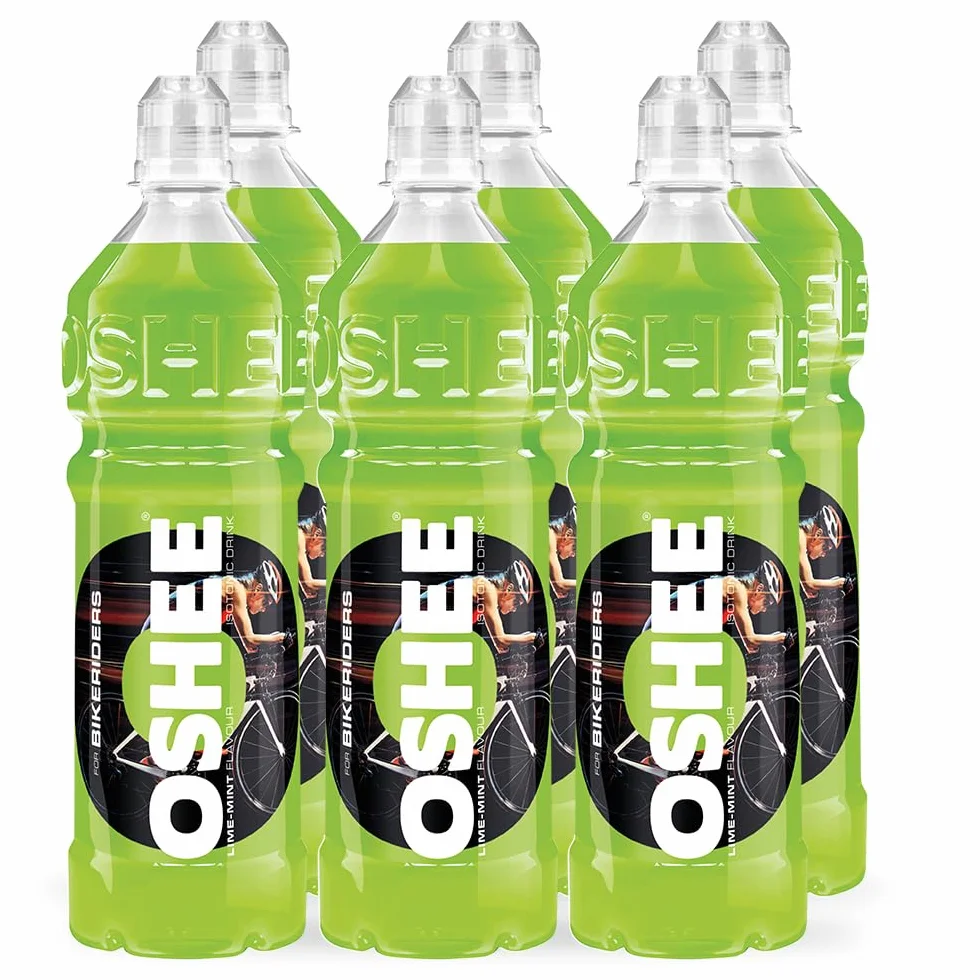 OSHEE LIME isotonic Drink 750ml (Pack of 6) - Addition of vitamins and L-carnitine - Sugar Free - Hydration - Vitamin Drinks