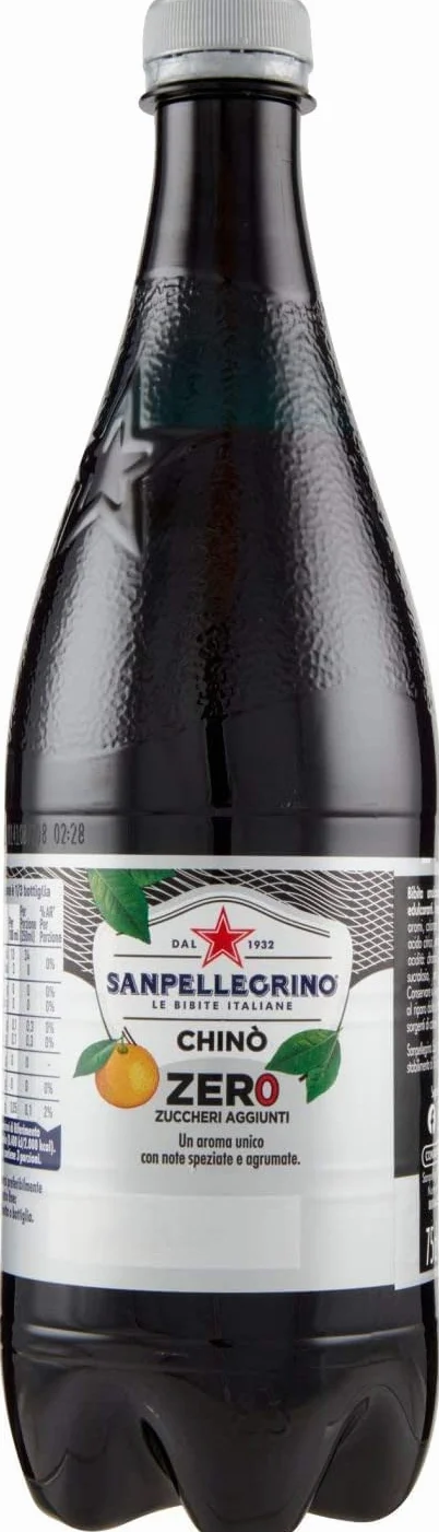 San Pellegrino Chinotto Zero PET - 12 botes de limonada sin azúcar (0,75 L), color naranja amargo