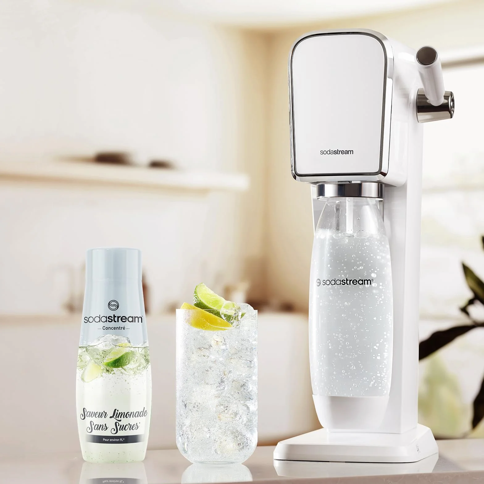 Concentrés SODASTREAM - Lot de 6 concentrés Limonade sans sucres - Jusqu'a 54L de boissons - 440 ml