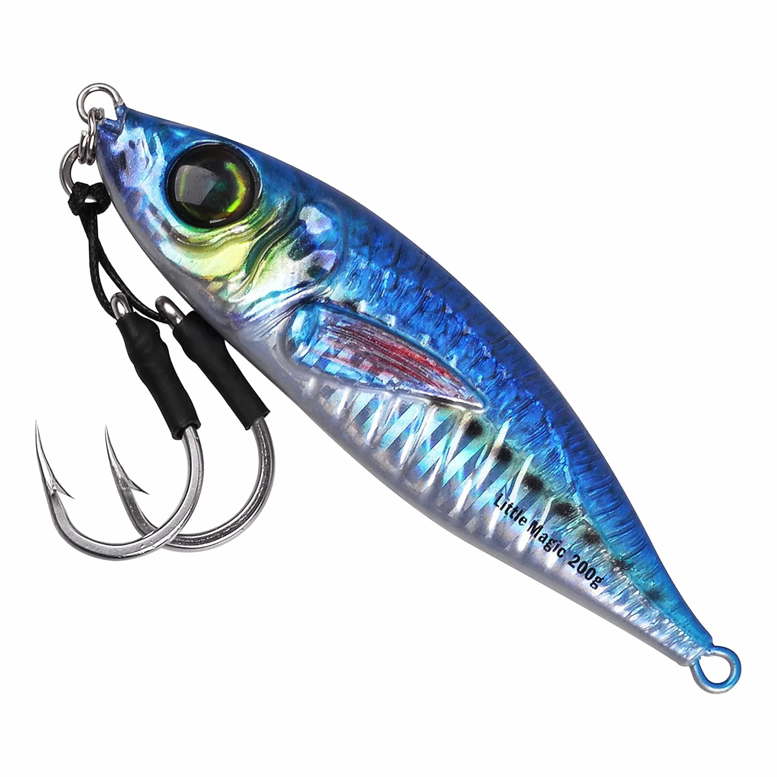 Slow Pitch Jigs Vertical Metal Jigs con Ganchos de Asistencia Mariposa Impresión 3D Océano Profundo Pesca para Atún Kingfish Bluefin