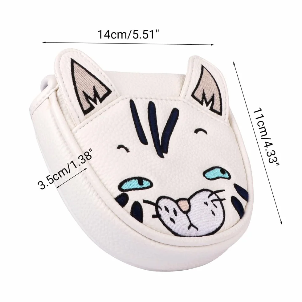 Funda para Palos de Golf, Funda de Piel para Putter con Cierre Magnético
