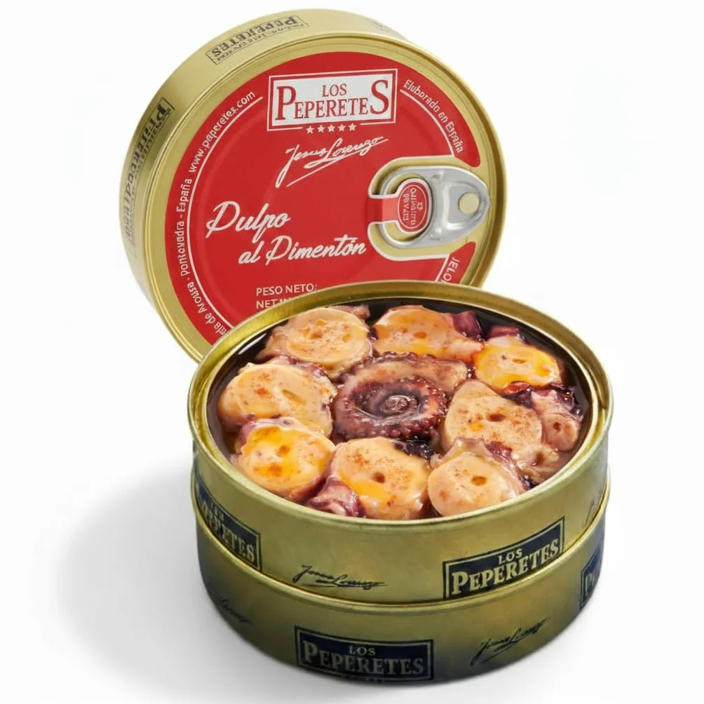Pack Gourmet Marisco Gallego con Vino Terras Gauda Pulpo al Pimentón Zamburiñas Sardinillas Lote Delicatessen
