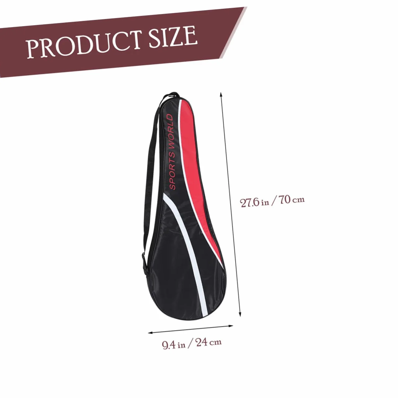 Bolsa Portátil Resistente Tela Oxford para 2 Raquetas de Bádminton