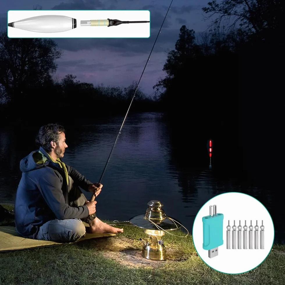 Batería CR425 Recargable USB para Flotadores Electrónicos Pesca Noche