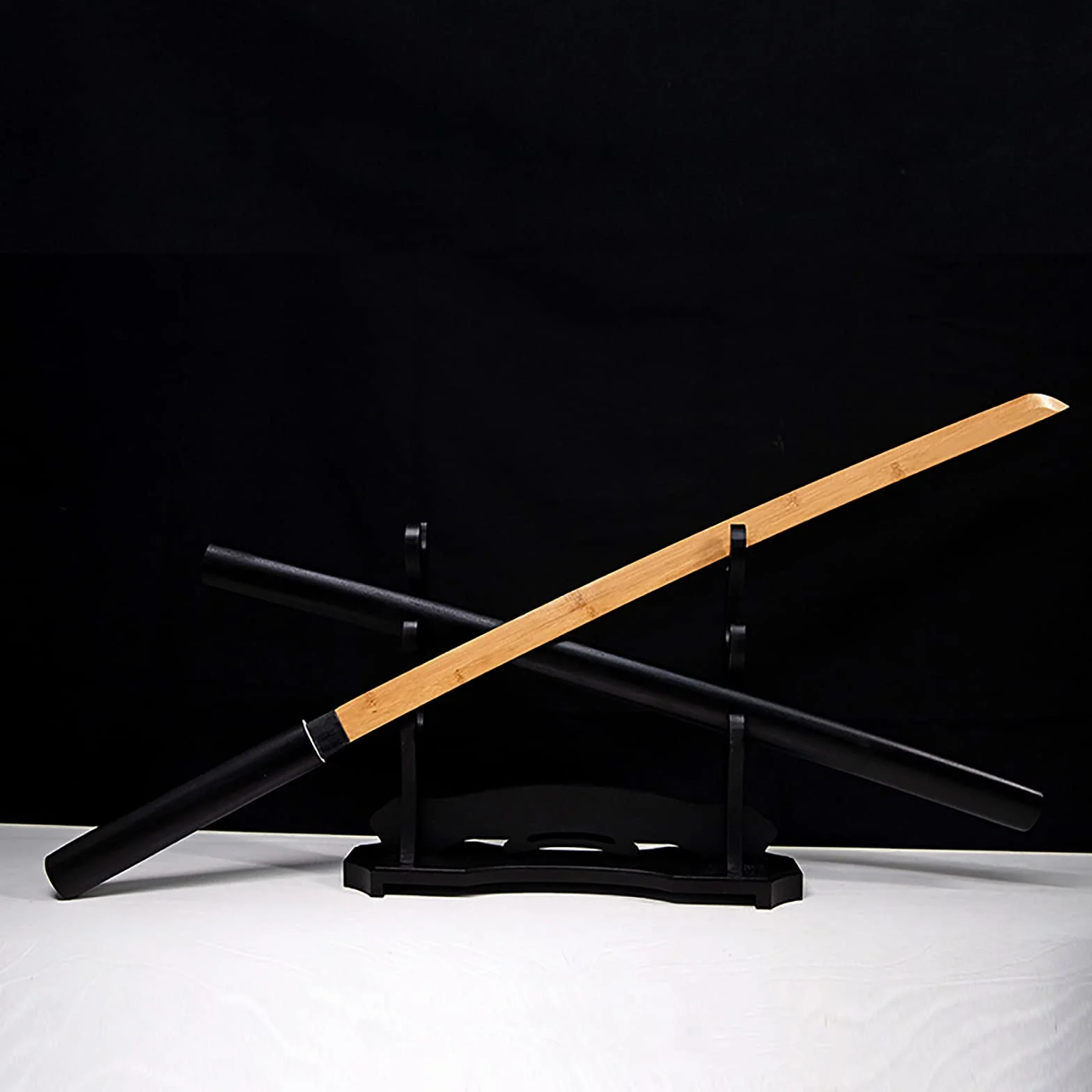 Espadas de Bambú Laido 103 cm, Katana Japonesa Bokken de Madera Maciza Hecha a Mano con Vaina