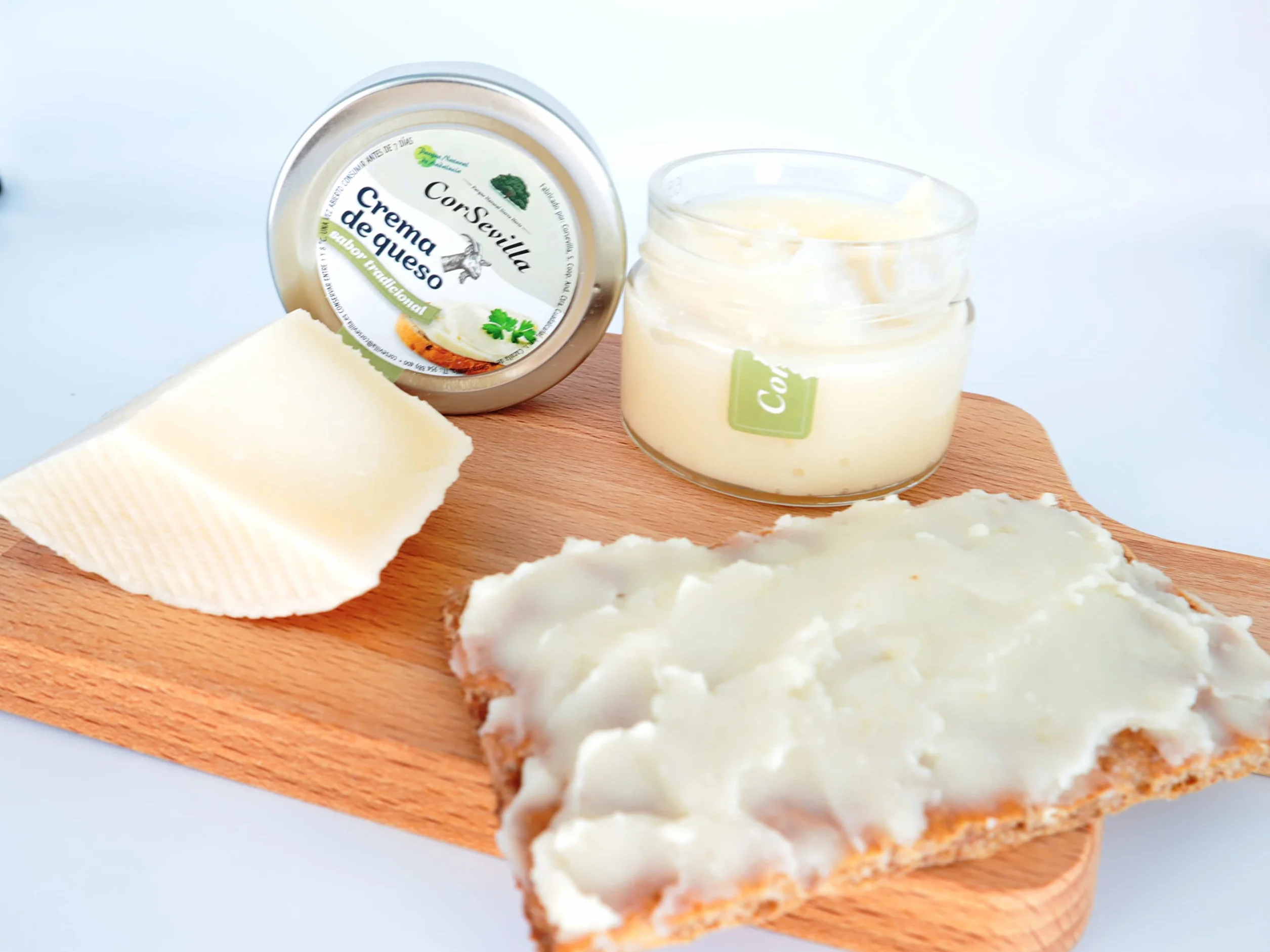 Corsevilla - Crema Queso Cabra Curado - Queso Untar - Lote Gourmet - Tradicional - Pasas - Lomo Iberico - Pack 3 unidades - 100 g unidad aprox - 300 g Pack aprox.