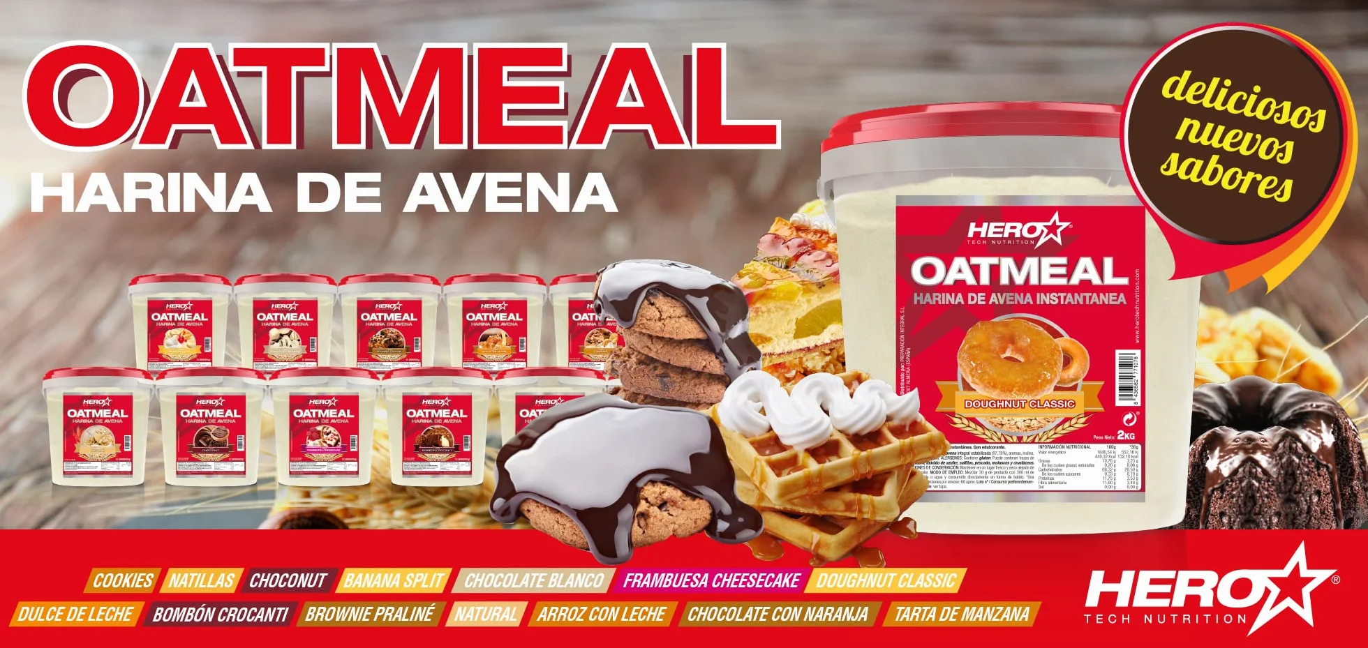 HARINA DE AVENA 2 KG (CHOCOLATE BLANCO)