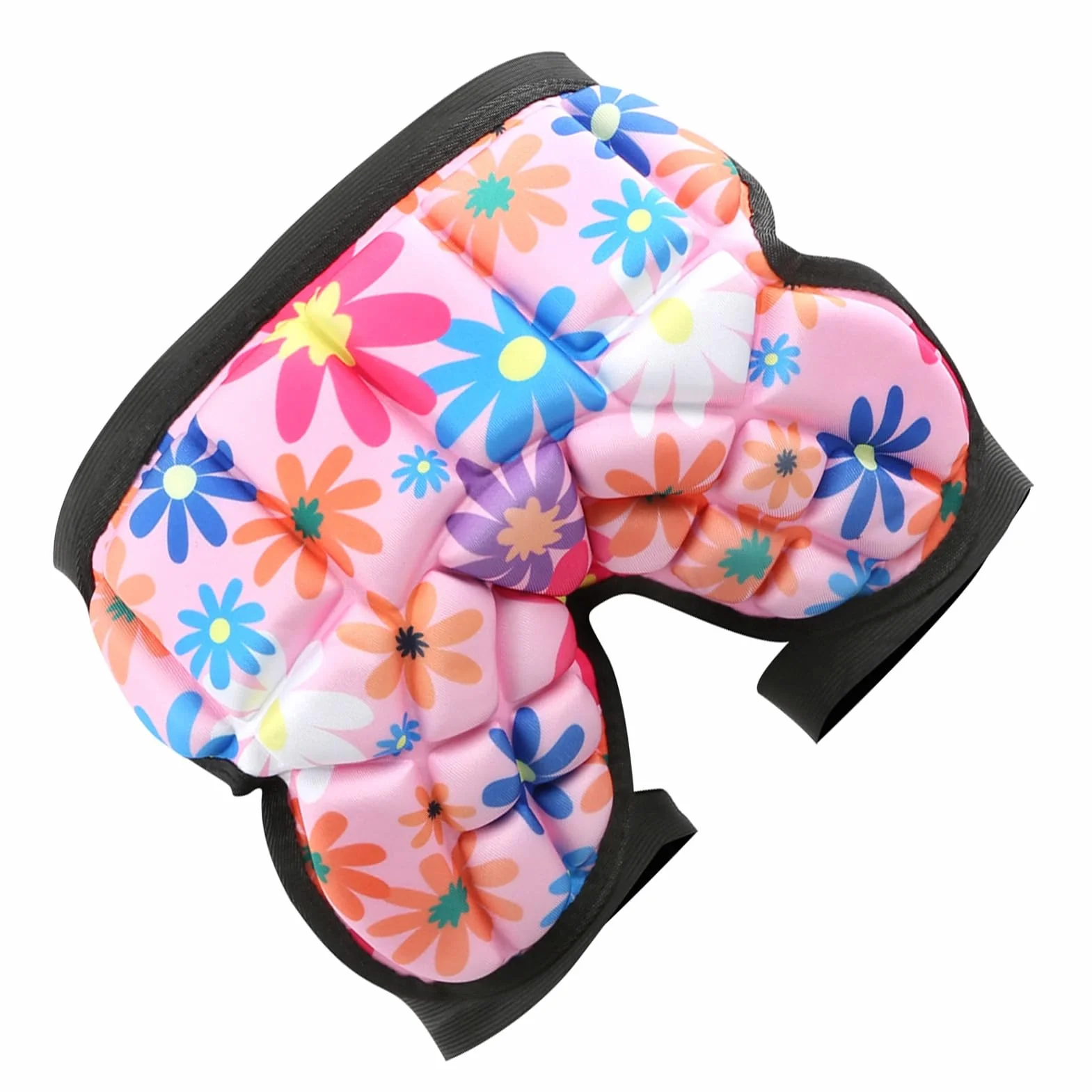 Cojín de Protección para Glúteos y Caderas para Niños, Protector de Patinaje de Fibra de Poliuretano Ajustable Rojo
