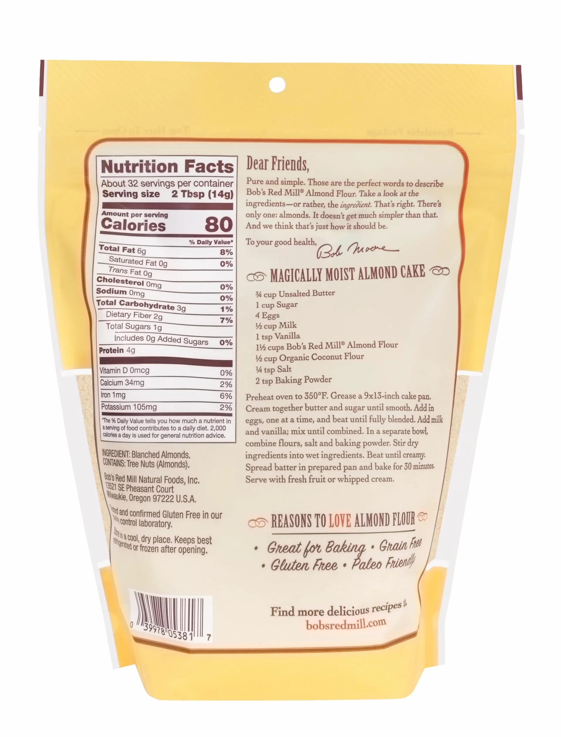 Bob's Red Mill Super-Fine Almond Flour 16 oz