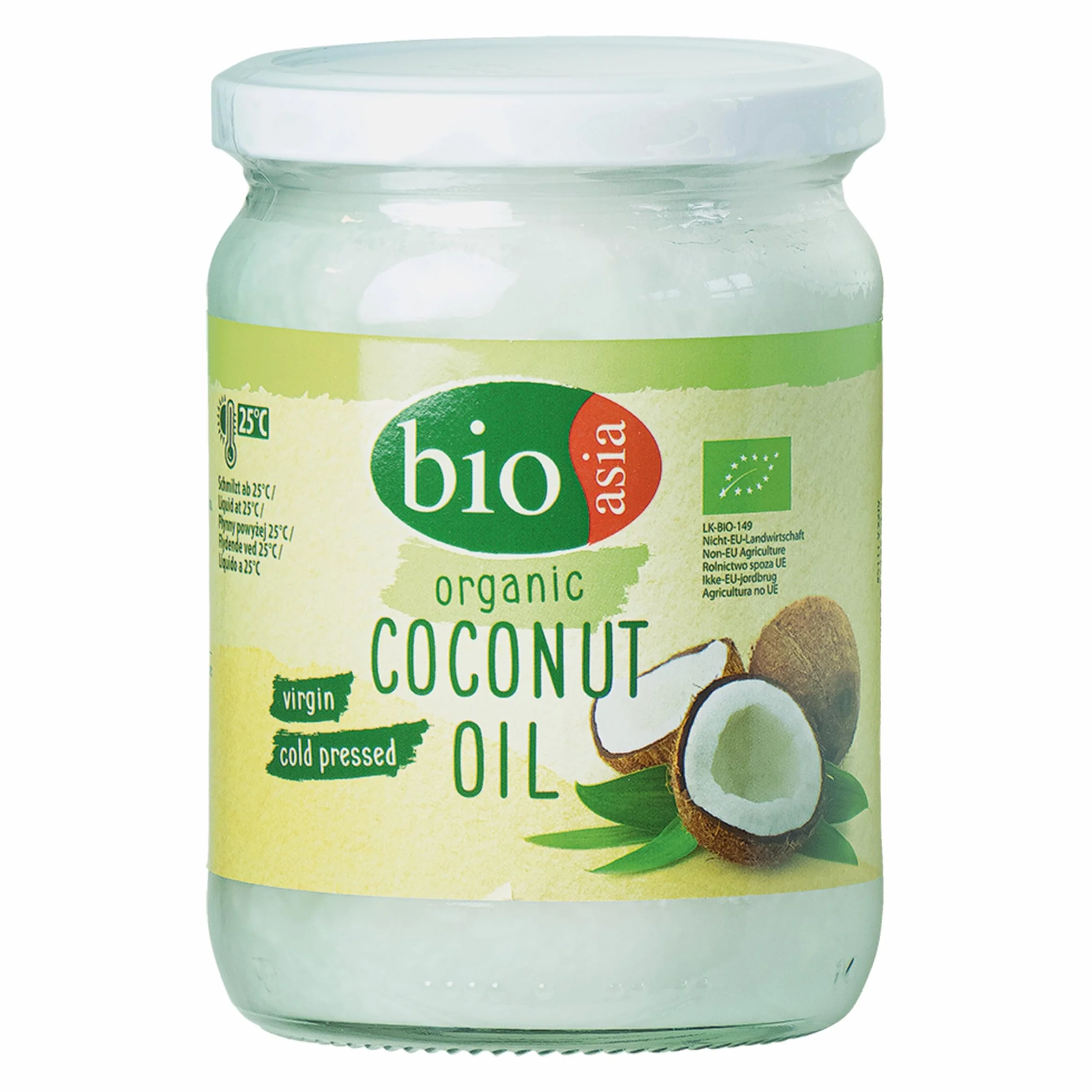 Bioasia - Aceite de coco ecológico, virgen 500 ml