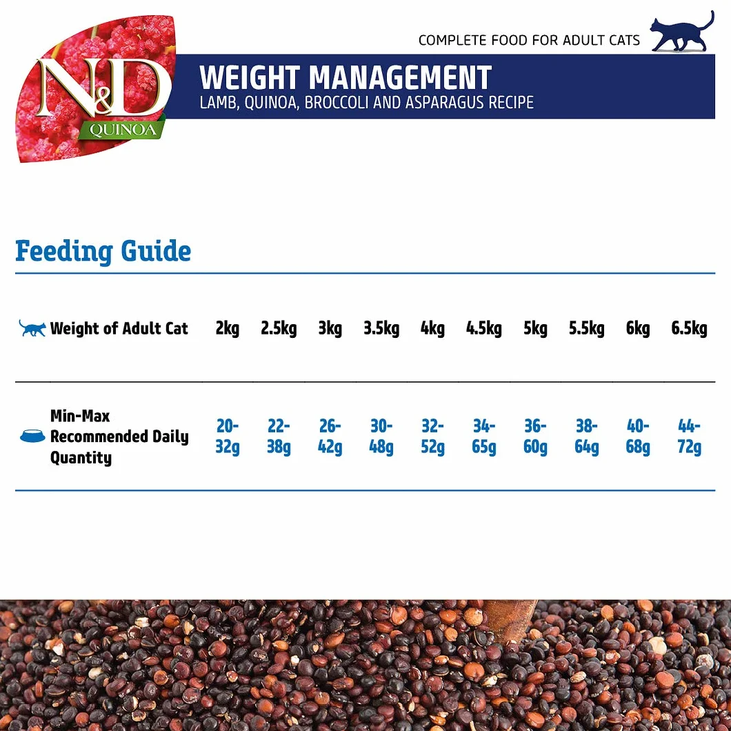 FARMINA ND Cat Quinoa Weight Management Cordero 300GR