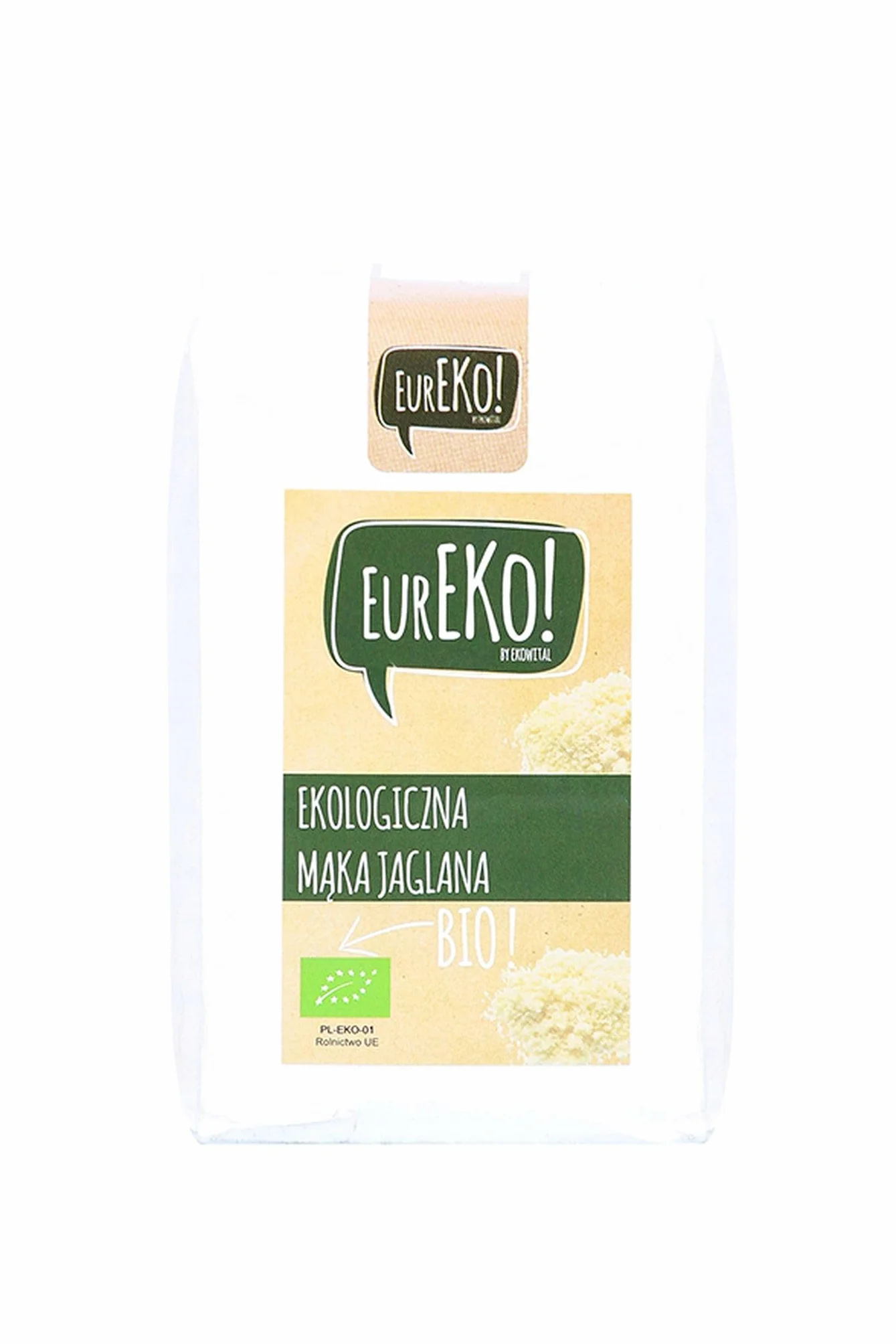Harina de mijo orgánica, 500 g, Eureko