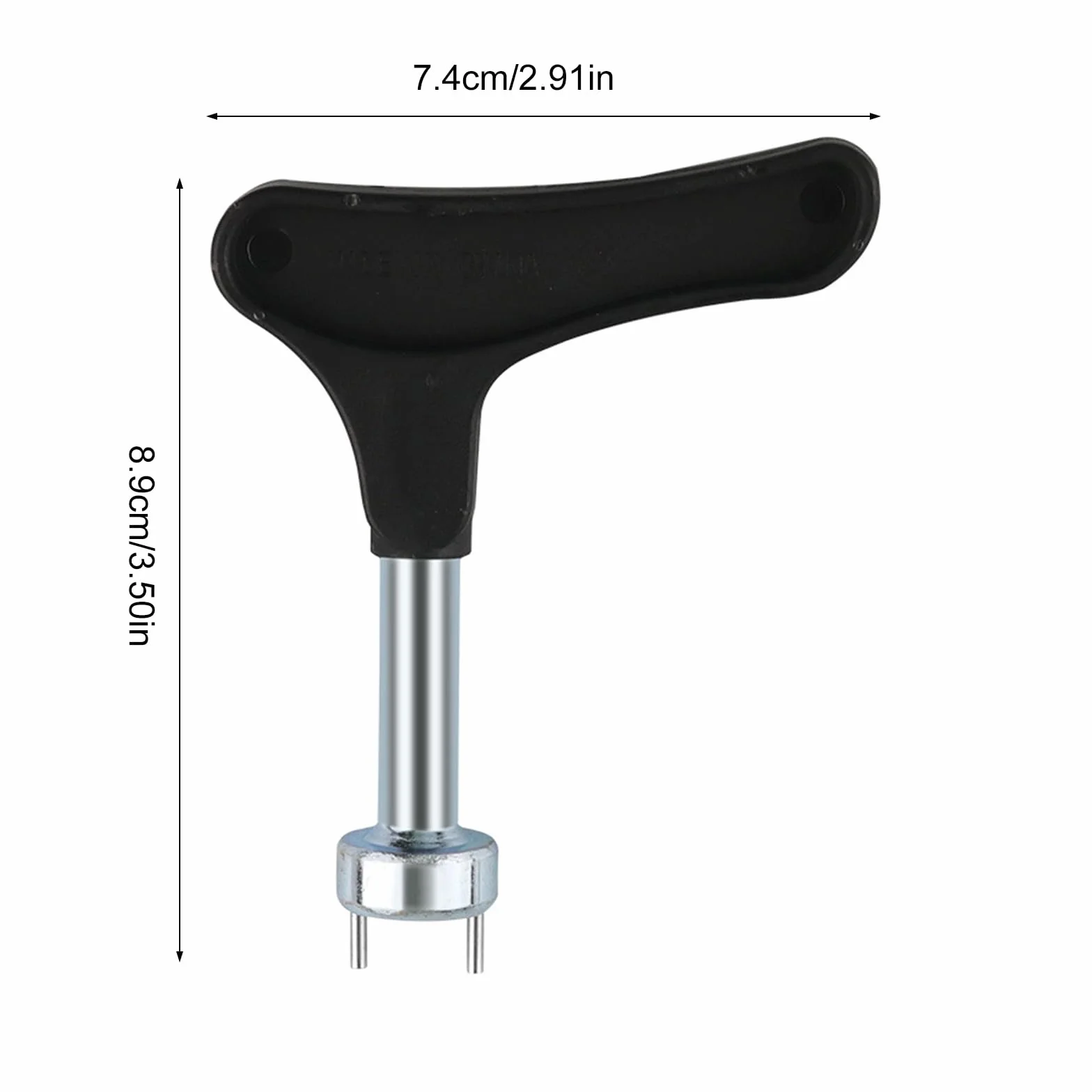 Llave de pinchos para zapatos de golf, removedor de picos de dos pines, herramienta universal de repuesto