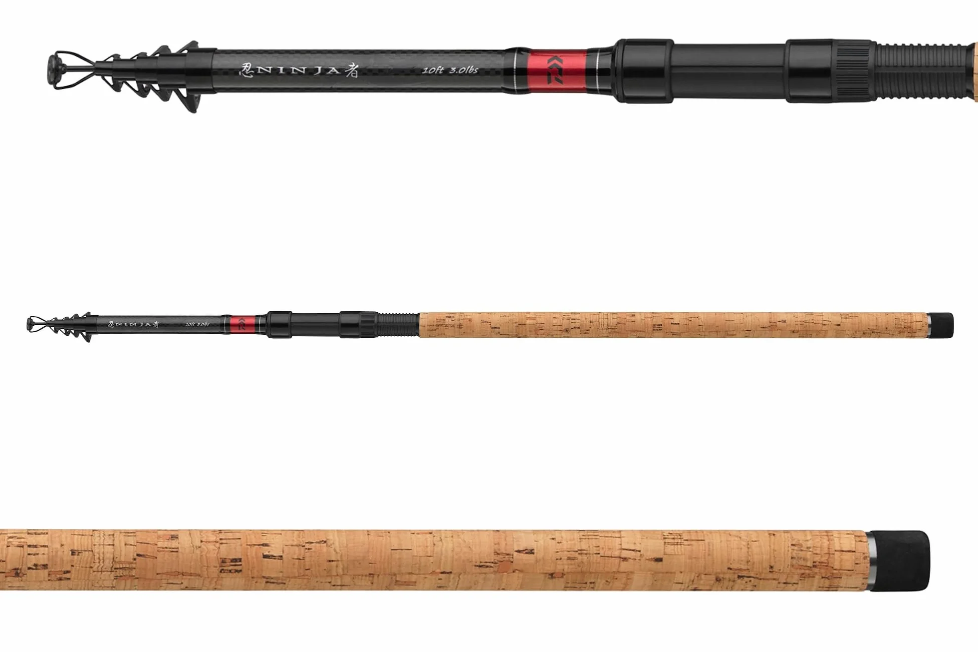 DAIWA Ninja X Tele Caña de Pescar Telescópica para Carpas