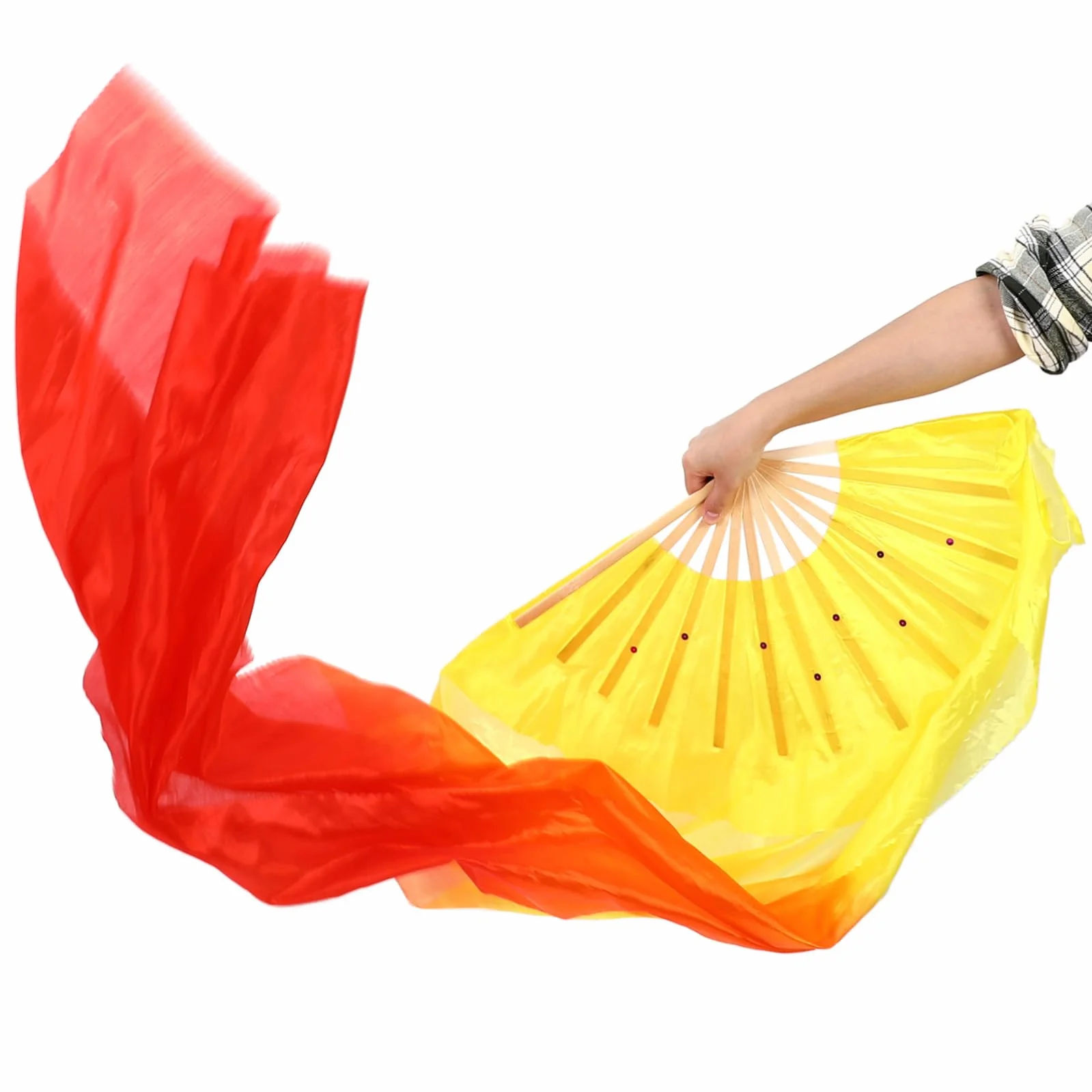 Abanico Plegable de Seda para Danza del Vientre