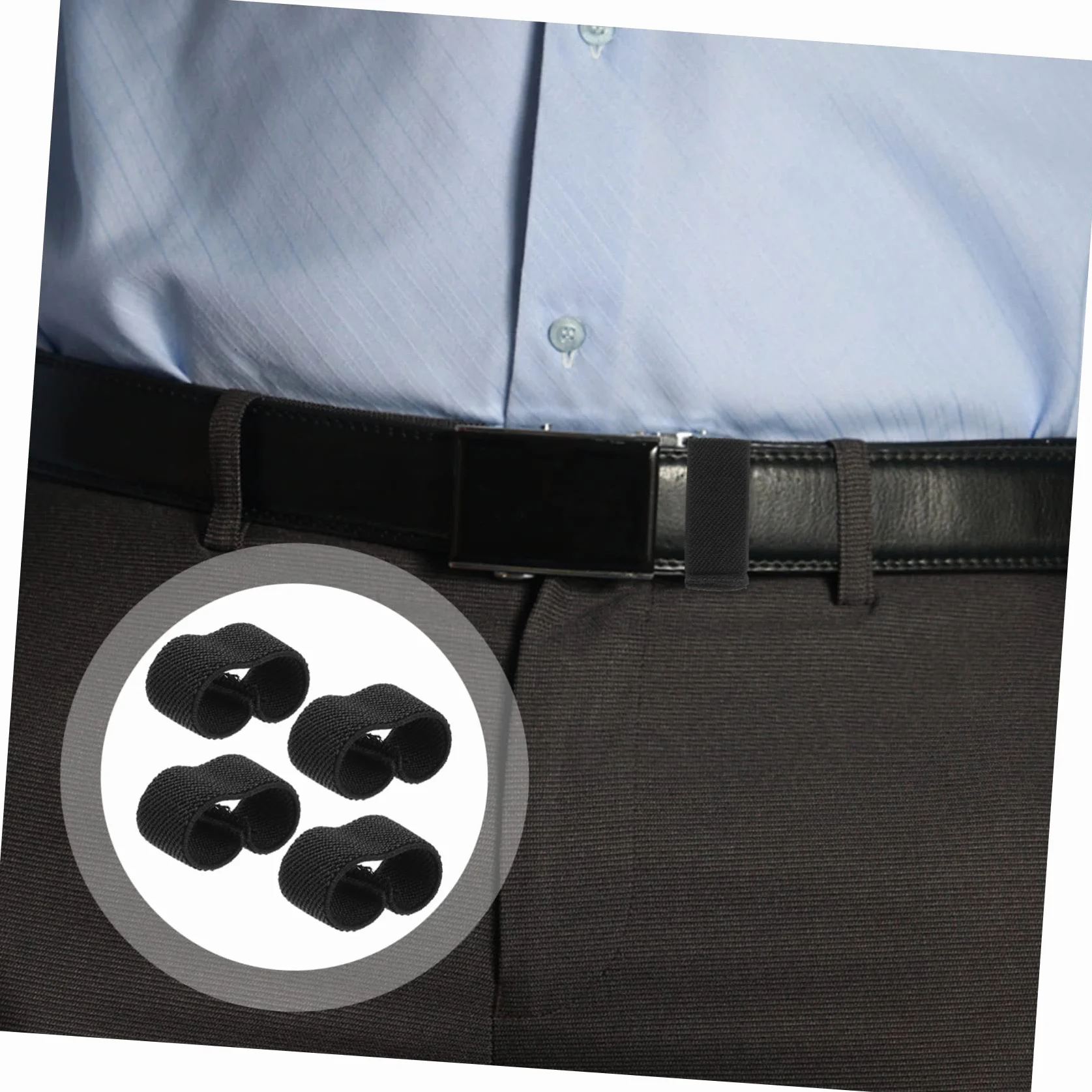 Ancla de cinturón 4 Piezas Aros de cinturón al Aire Libre Soporte de Lona Cinturones para Hombres Backpack