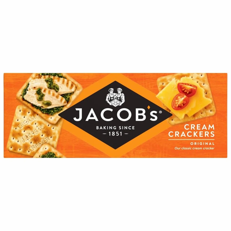 Jacobs Cream Crackers - Pack Size = 1x200g