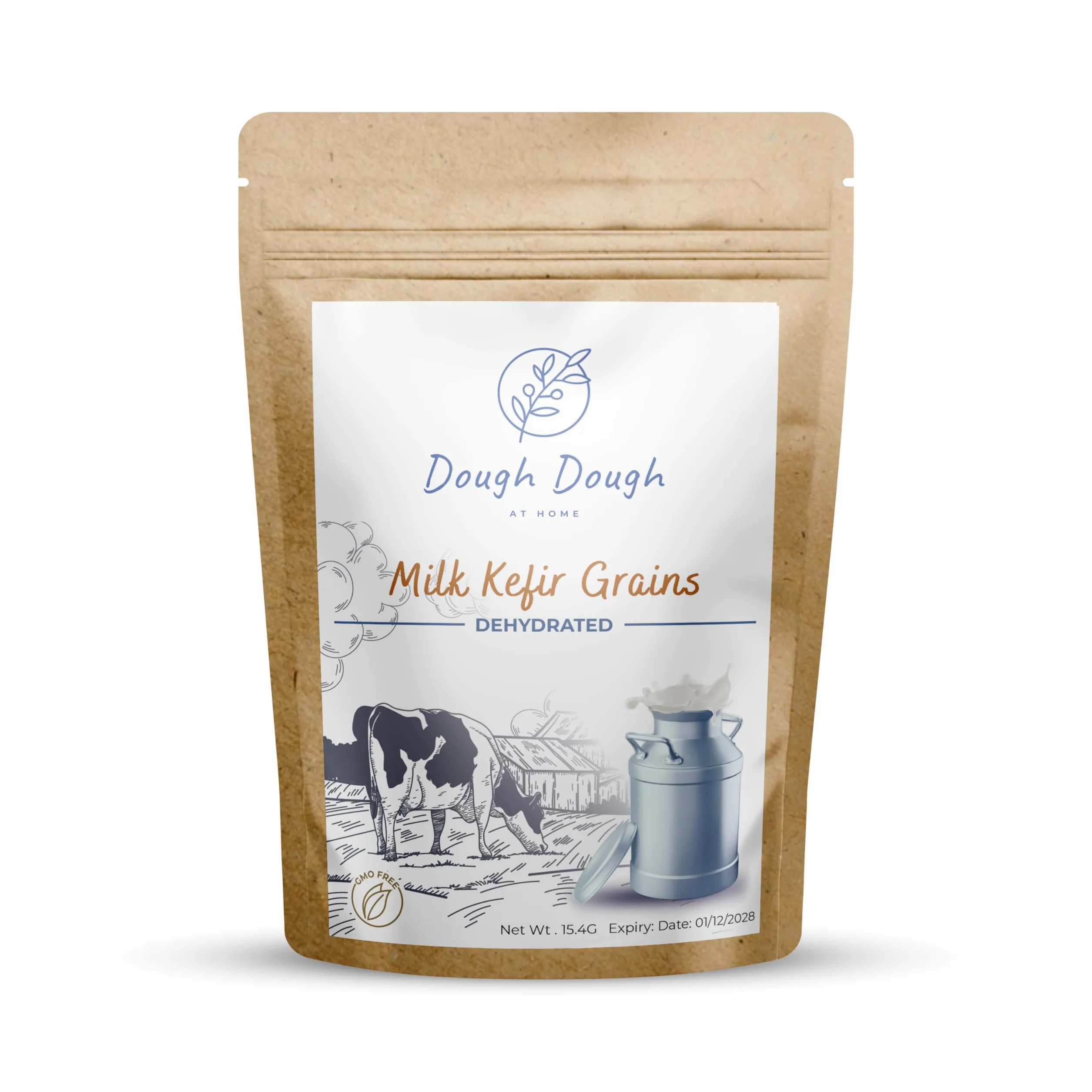 Granos de Kéfir de Leche 15g Cultivo de Inicio Deshidratado