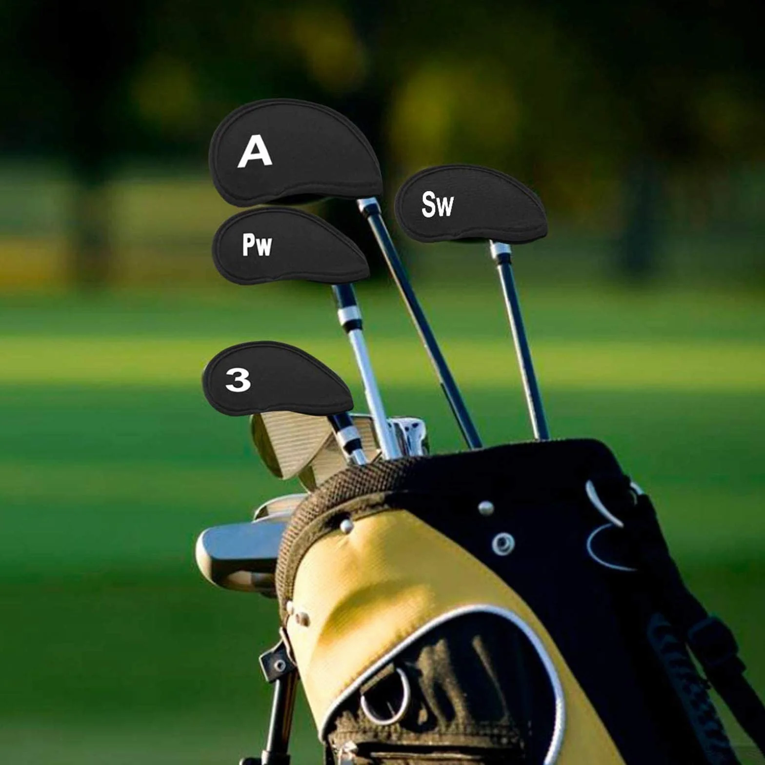 Fundas para Cabeza de Club de Golf – Fundas Protectoras de Hierro con Número Impreso – 2 Piezas