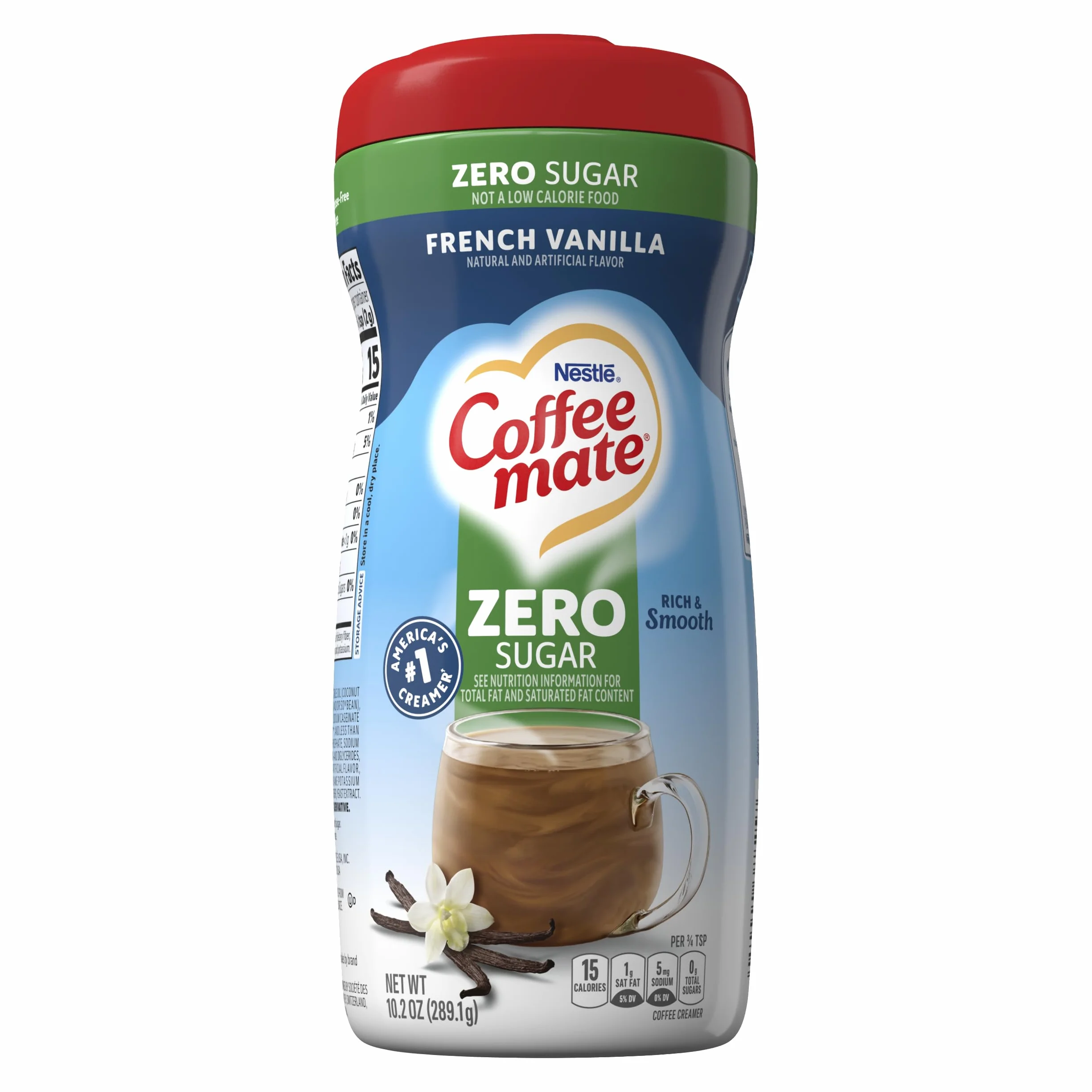 Coffee-mate French Vanilla, Sugar-Free Powdered Coffee Creamer, 10.2-Ounce Units (Pack of 6)