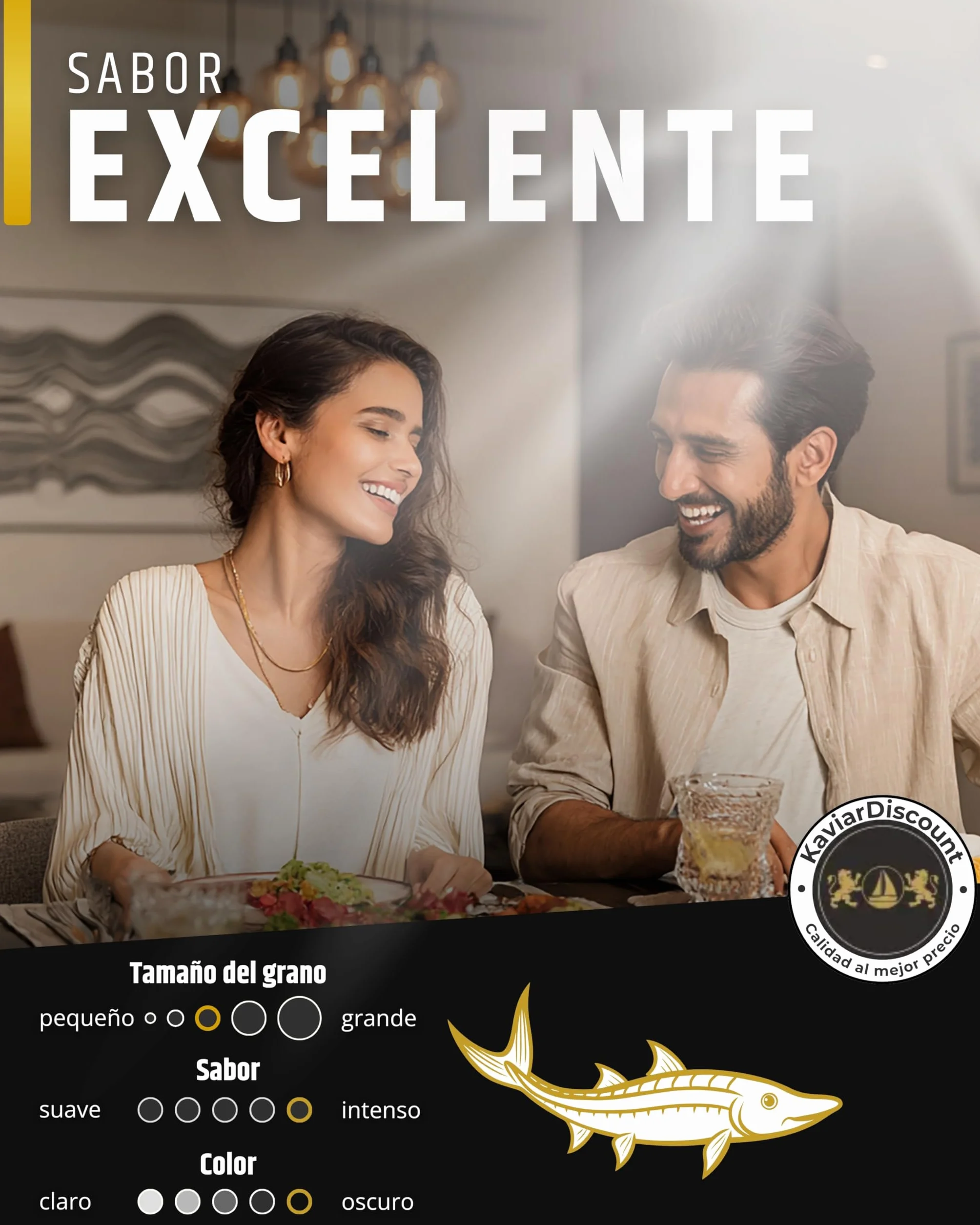 Caviar siberiano (huevas de esturión) (250g)