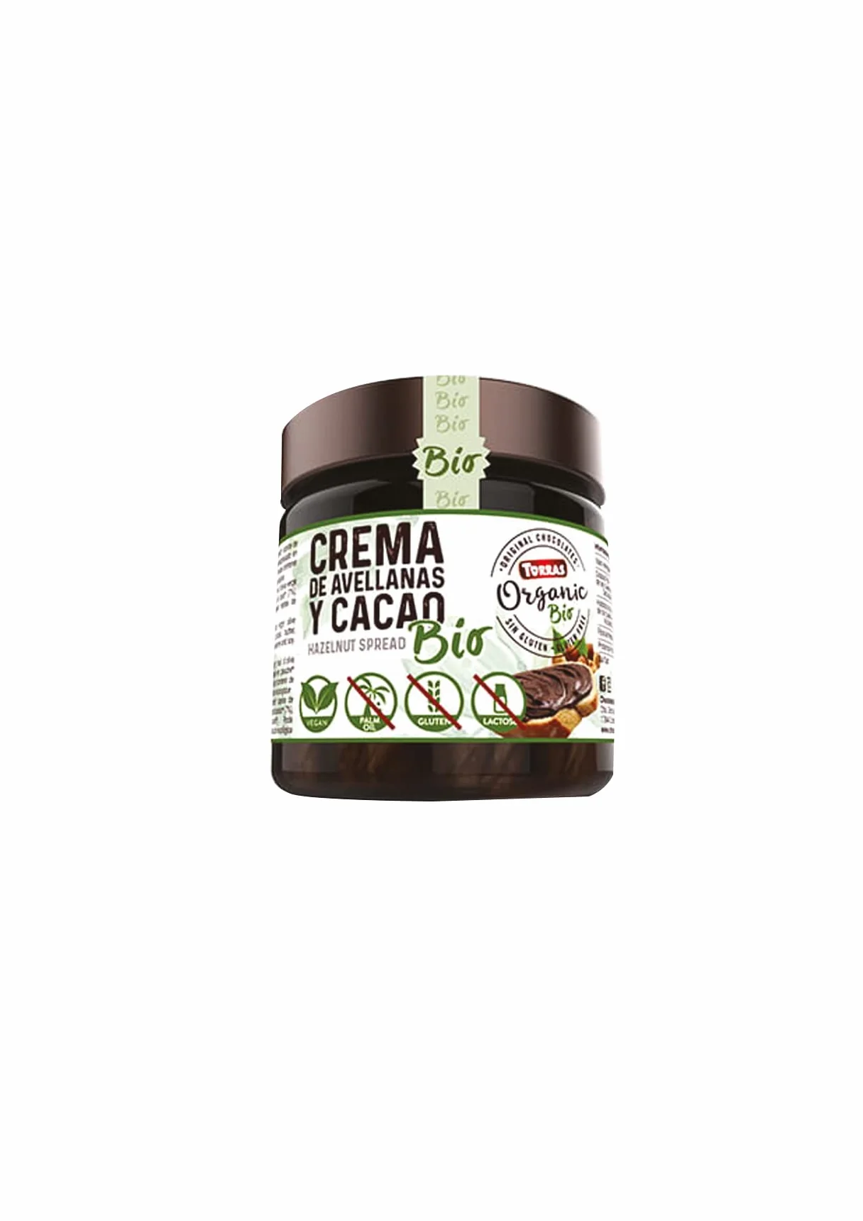 Torras Orgánico Crema de Avellanas y Cacao, 200g BIO