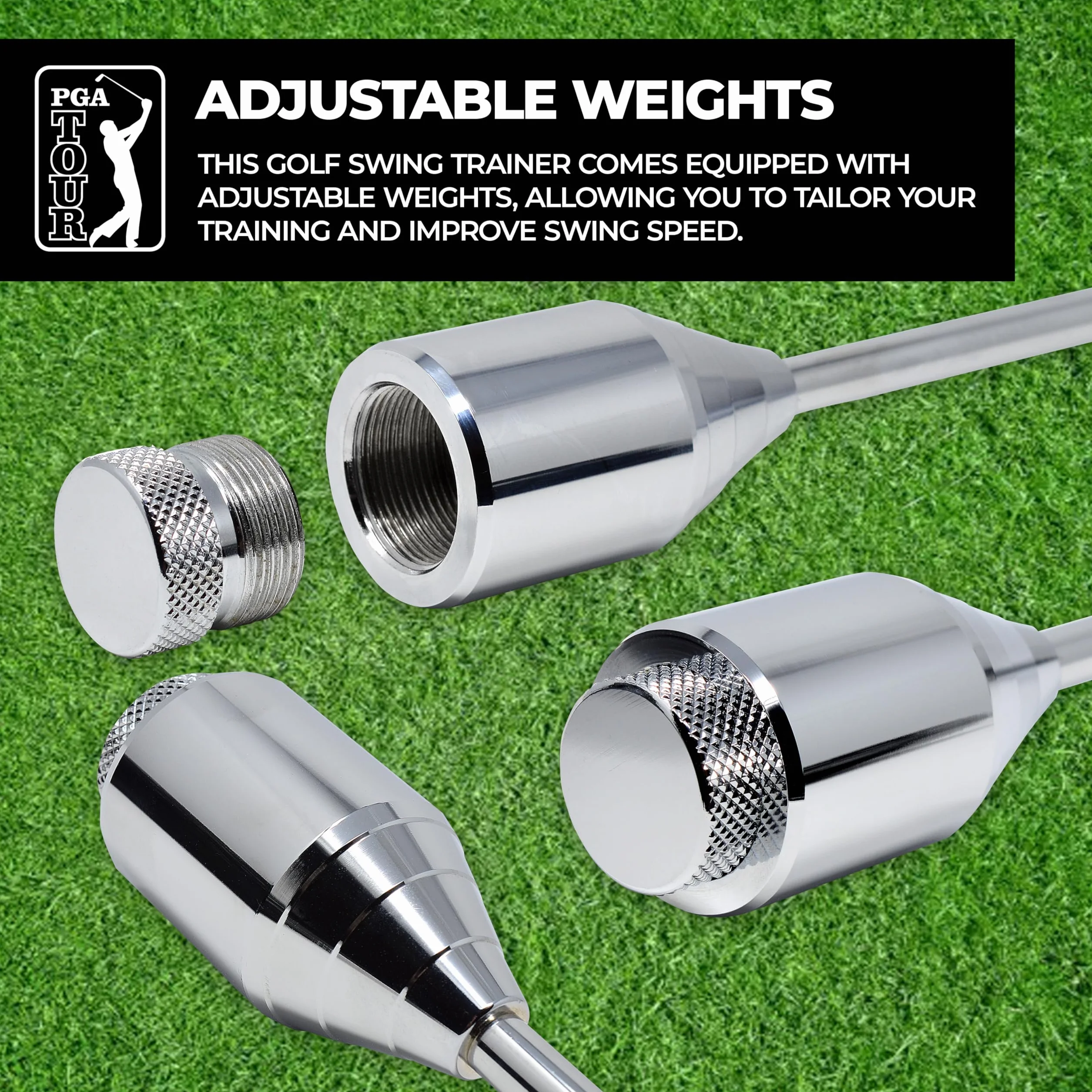 PGA Tour PGAT09A Palo Grip Entrenamiento Peso Swing Golf